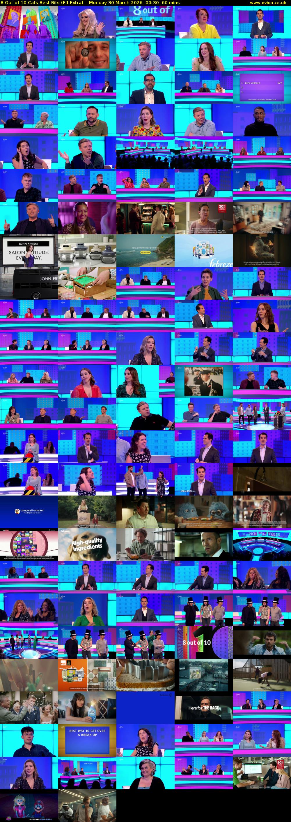 8 Out of 10 Cats Best Bits (E4 Extra) Monday 30 March 2026 00:30 - 01:30