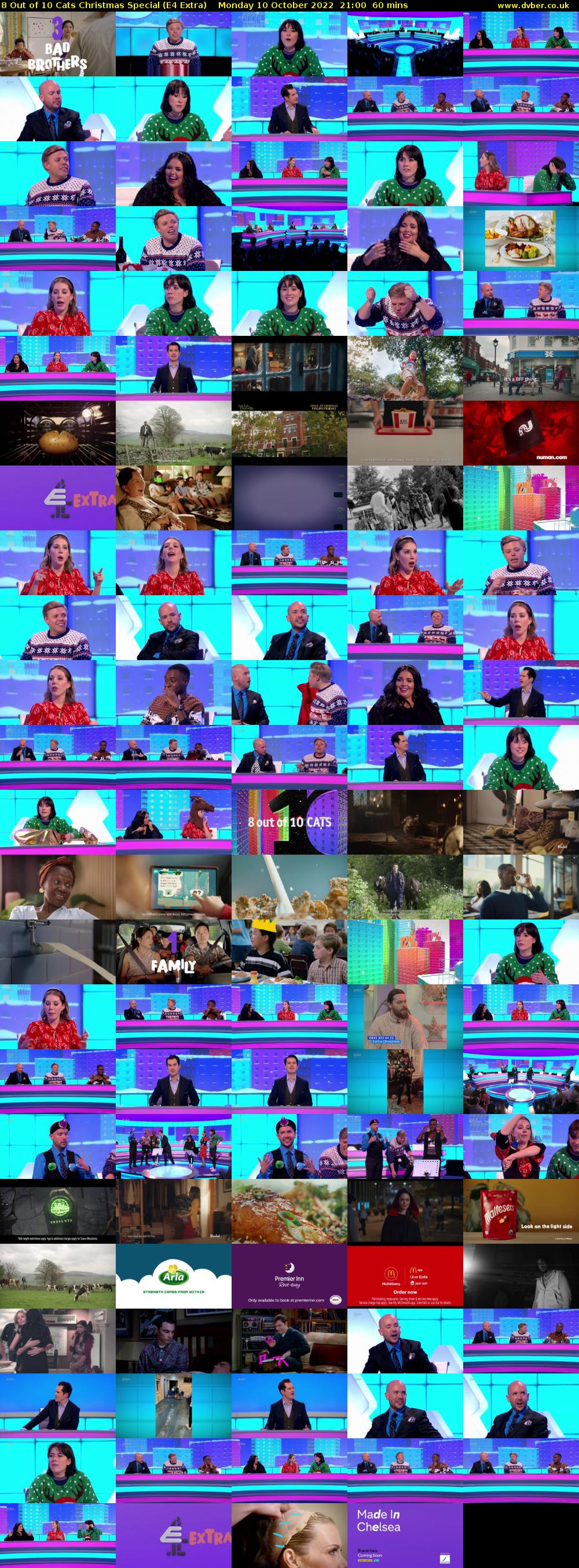 8 Out of 10 Cats Christmas Special (E4 Extra) Monday 10 October 2022 21:00 - 22:00