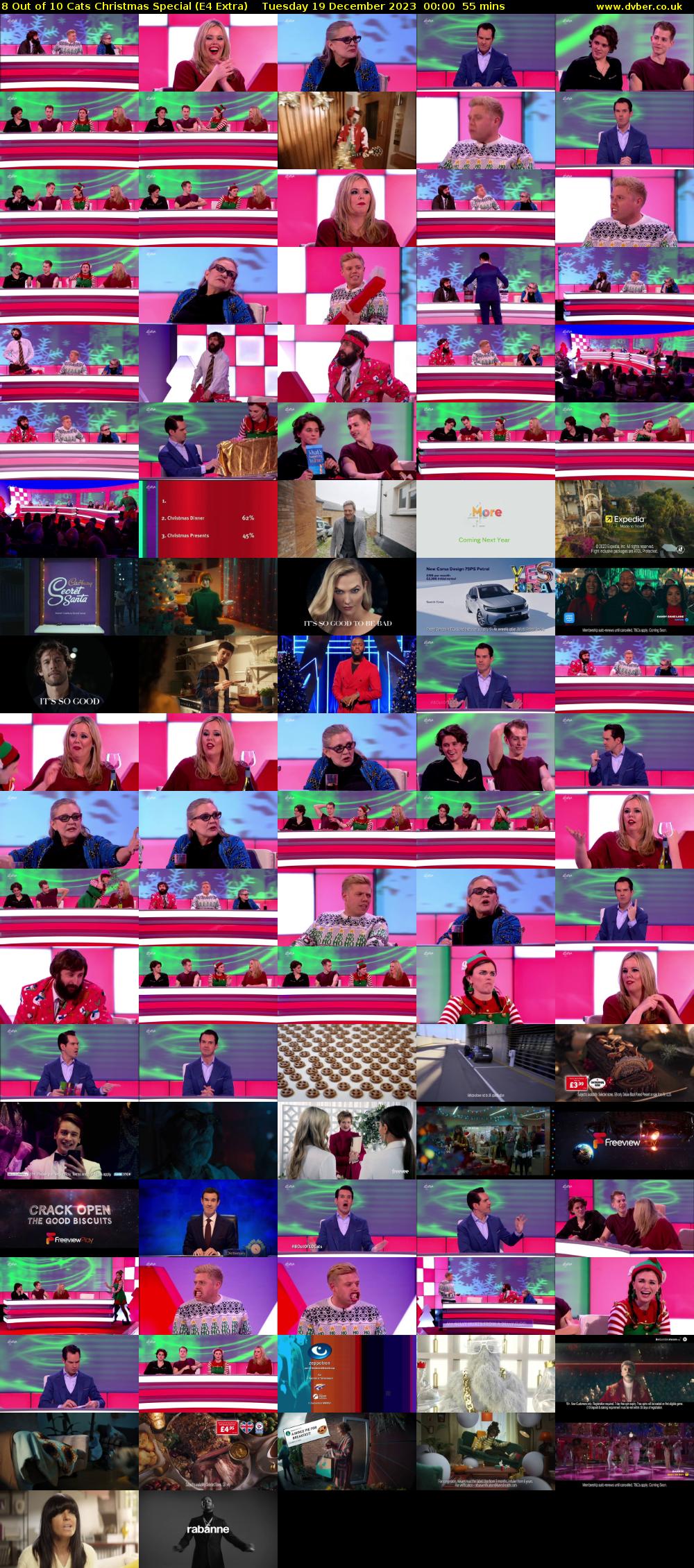 8 Out of 10 Cats Christmas Special (E4 Extra) Tuesday 19 December 2023 00:00 - 00:55