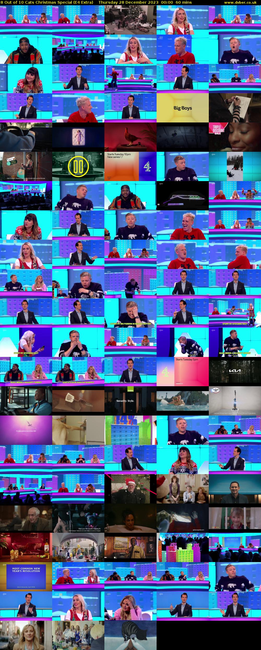 8 Out of 10 Cats Christmas Special (E4 Extra) Thursday 28 December 2023 00:00 - 01:00