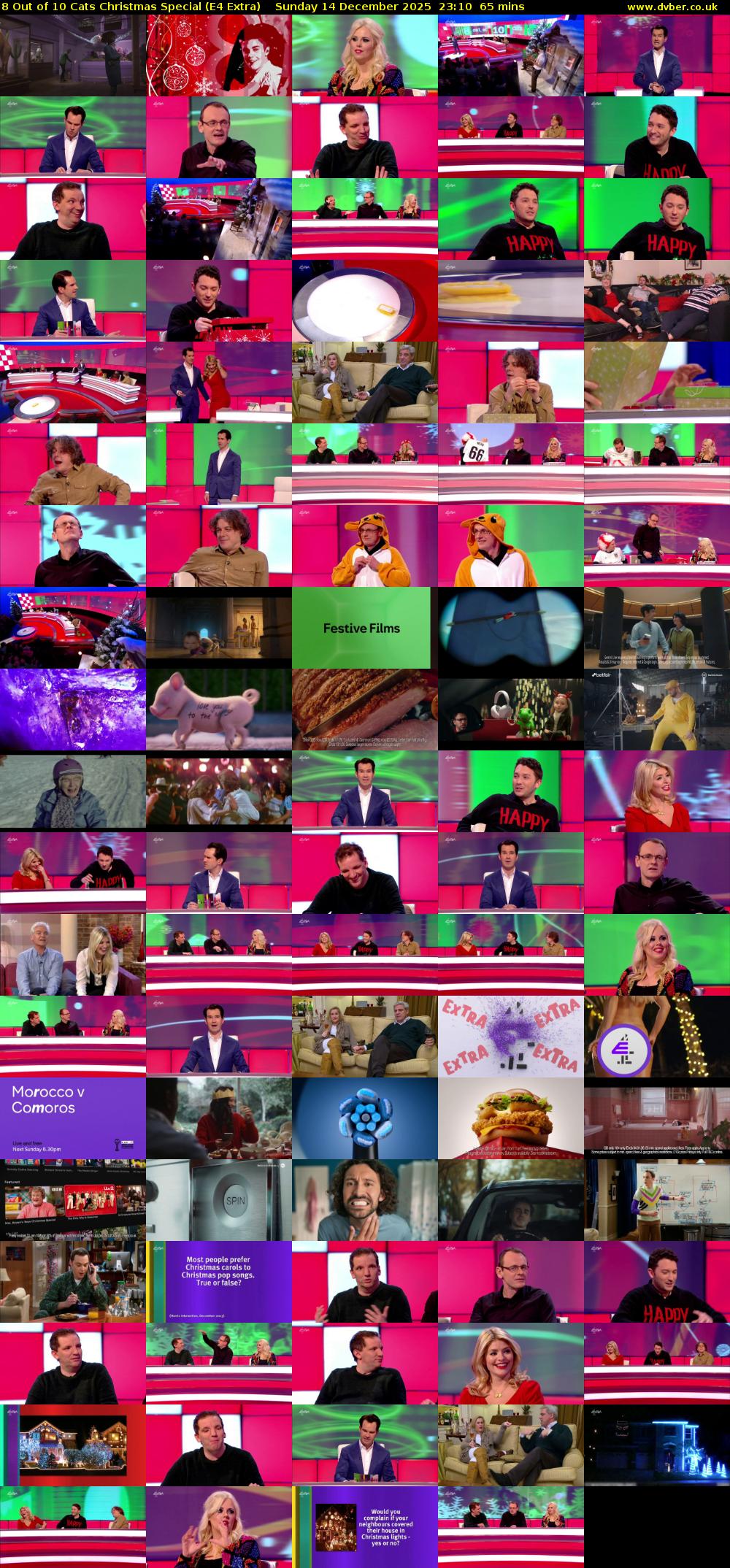 8 Out of 10 Cats Christmas Special (E4 Extra) Sunday 14 December 2025 23:10 - 00:15