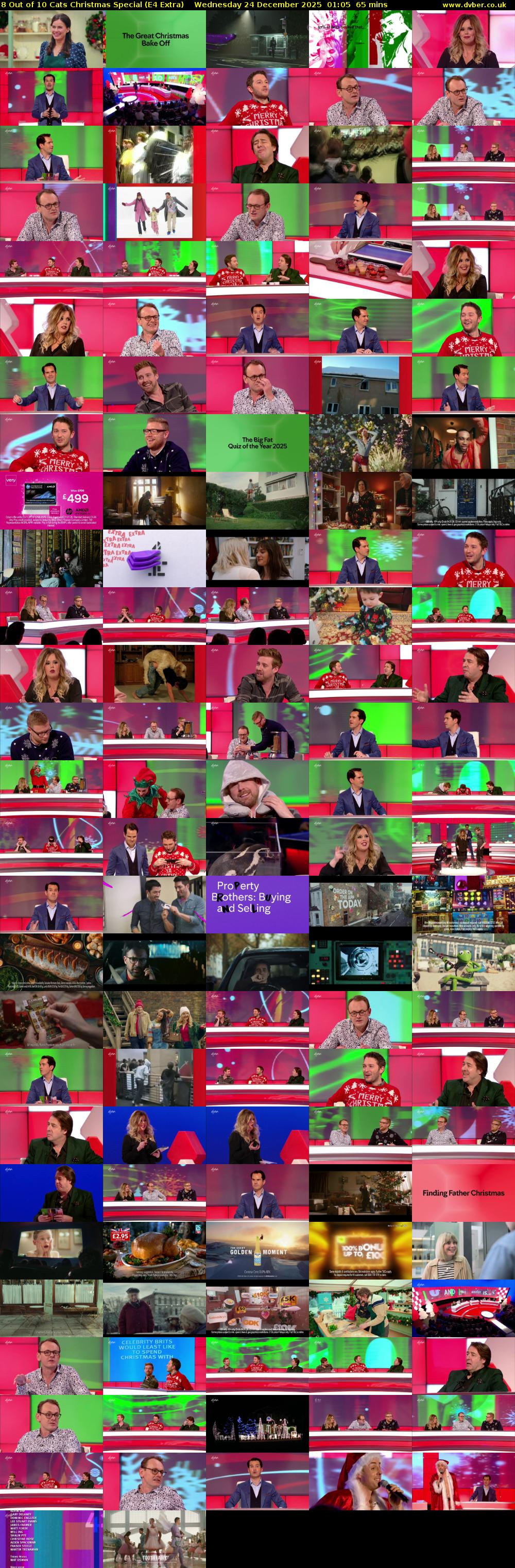8 Out of 10 Cats Christmas Special (E4 Extra) Wednesday 24 December 2025 01:05 - 02:10