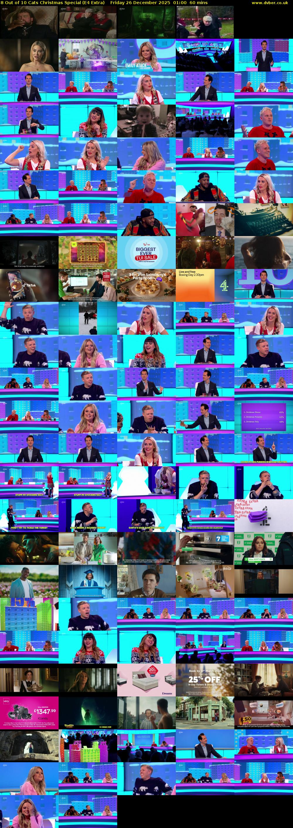 8 Out of 10 Cats Christmas Special (E4 Extra) Friday 26 December 2025 01:00 - 02:00