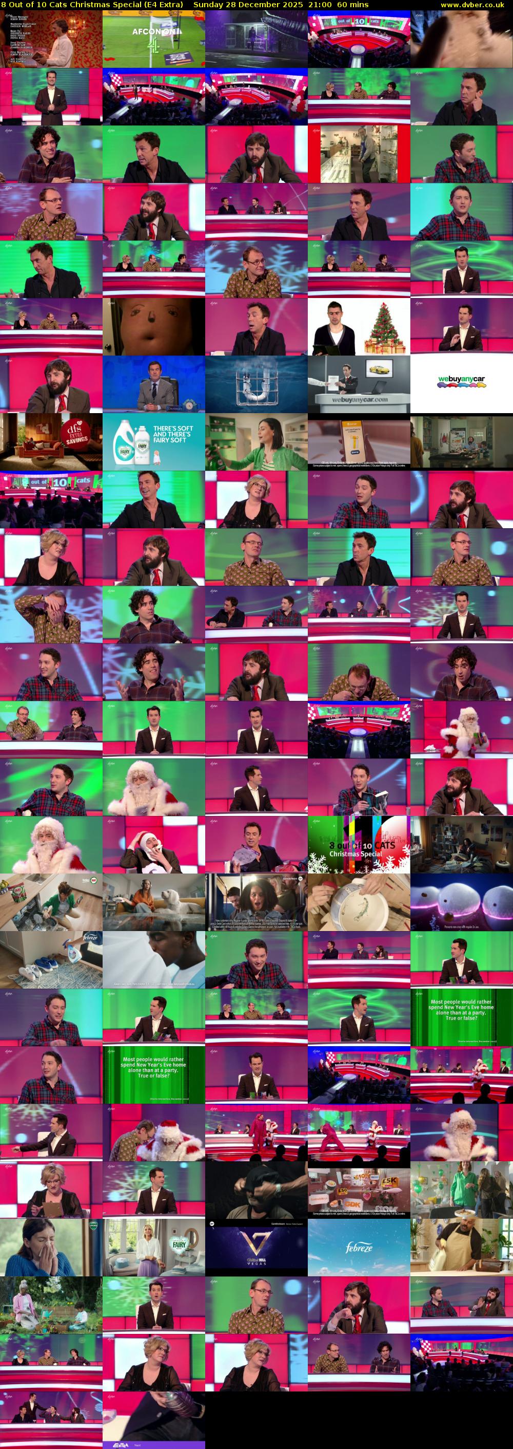 8 Out of 10 Cats Christmas Special (E4 Extra) Sunday 28 December 2025 21:00 - 22:00