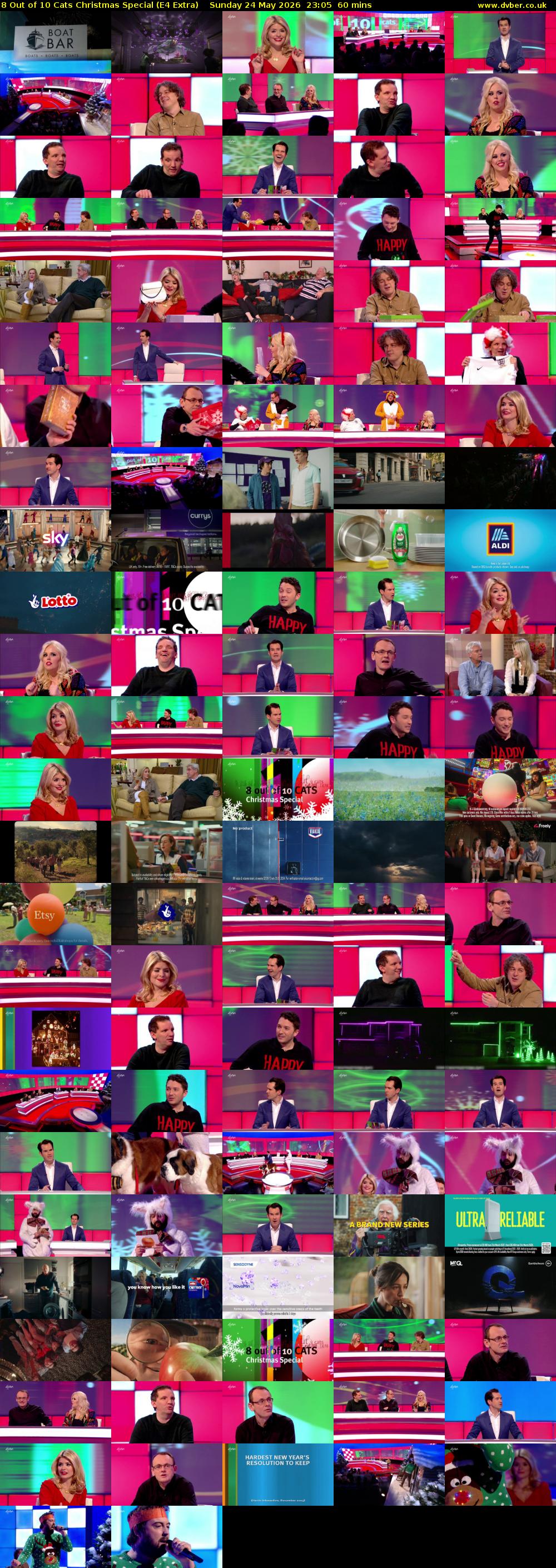 8 Out of 10 Cats Christmas Special (E4 Extra) Sunday 24 May 2026 23:05 - 00:05