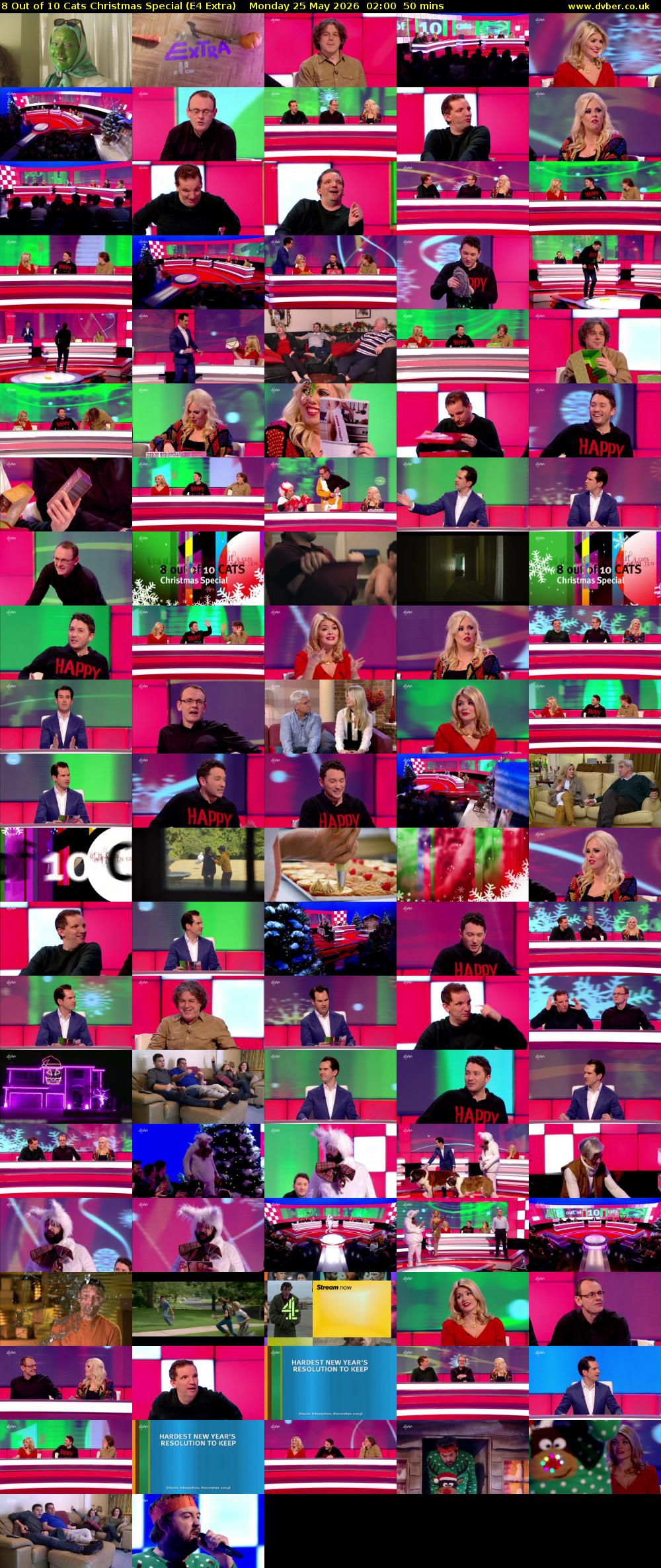 8 Out of 10 Cats Christmas Special (E4 Extra) Monday 25 May 2026 02:00 - 02:50
