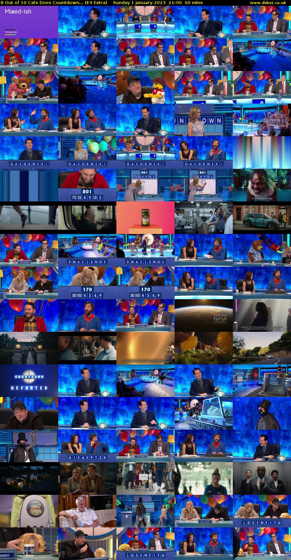 8 Out of 10 Cats Does Countdown... (E4 Extra) Sunday 1 January 2023 21:00 - 22:00