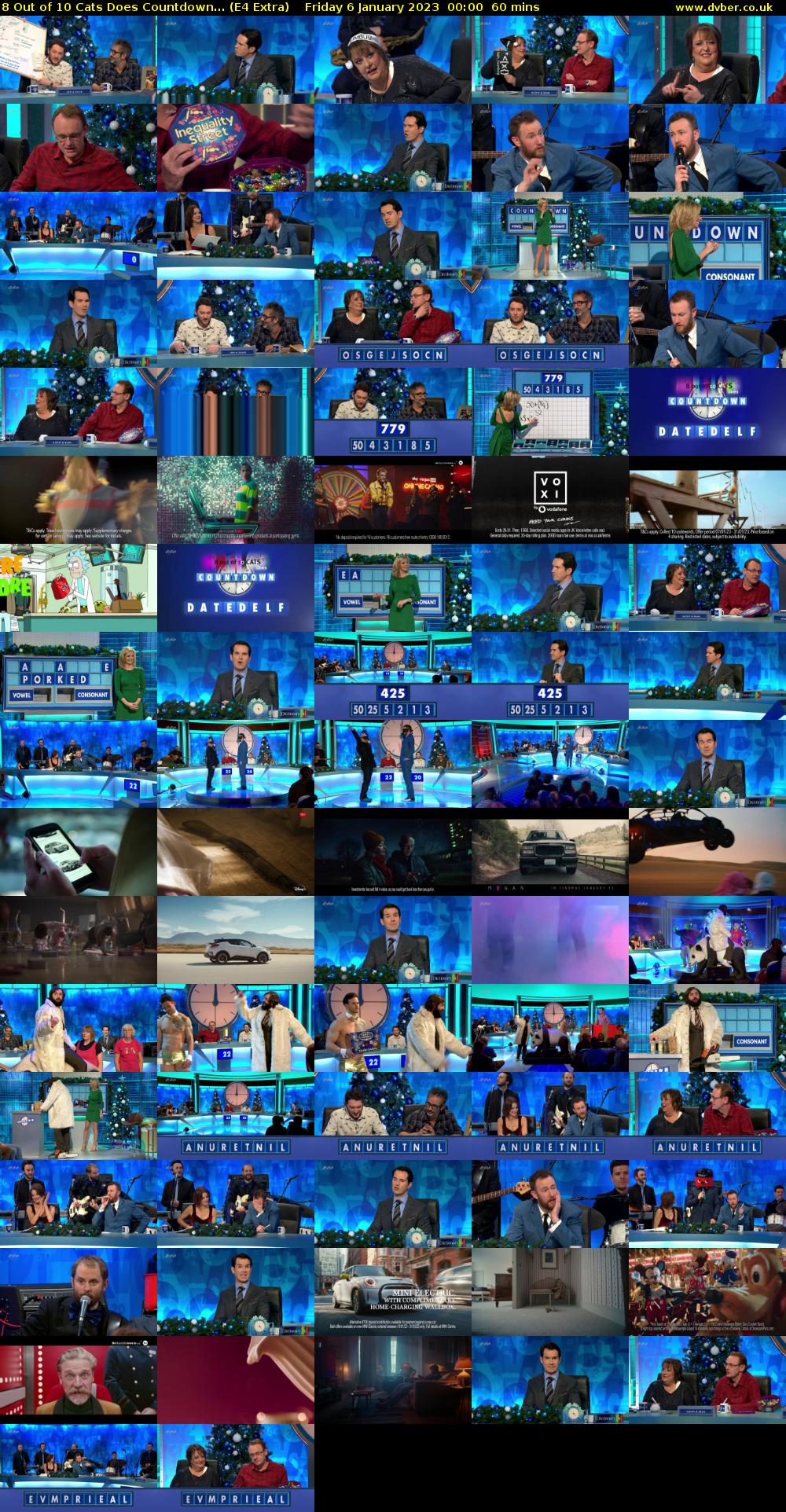 8 Out of 10 Cats Does Countdown... (E4 Extra) Friday 6 January 2023 00:00 - 01:00