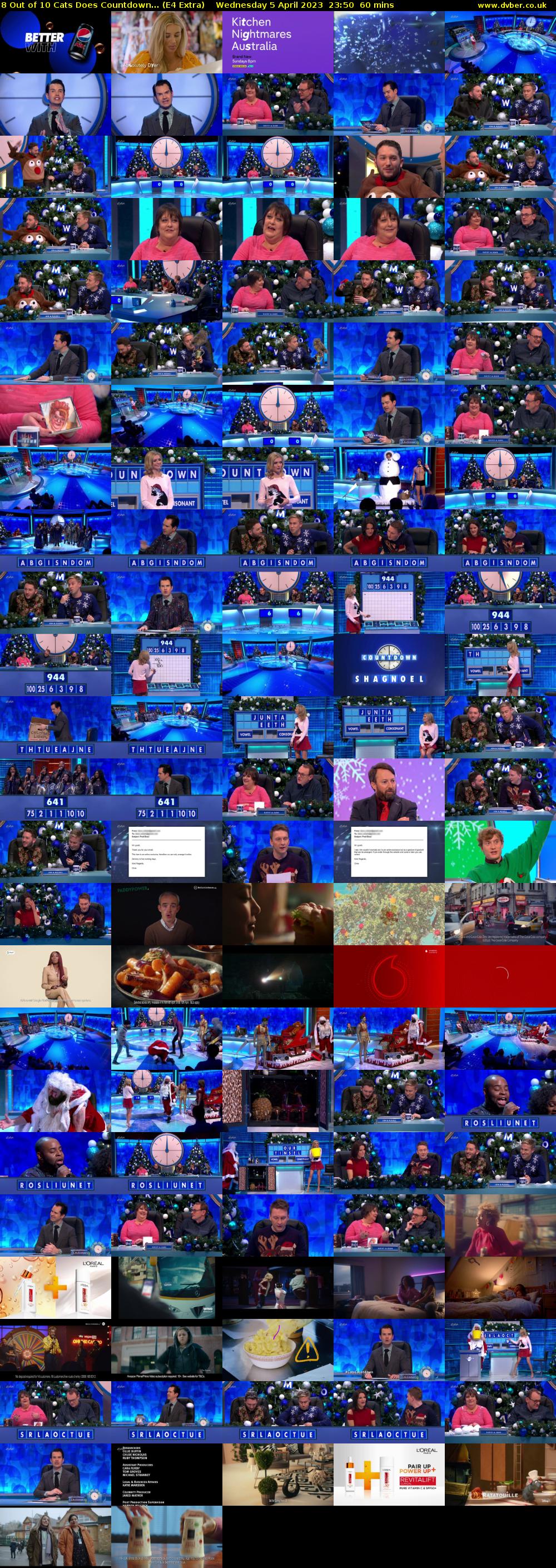 8 Out of 10 Cats Does Countdown... (E4 Extra) Wednesday 5 April 2023 23:50 - 00:50