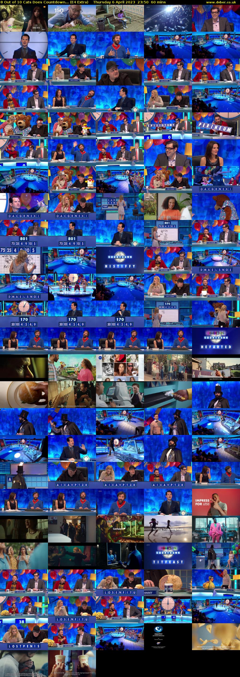 8 Out of 10 Cats Does Countdown... (E4 Extra) Thursday 6 April 2023 23:50 - 00:50