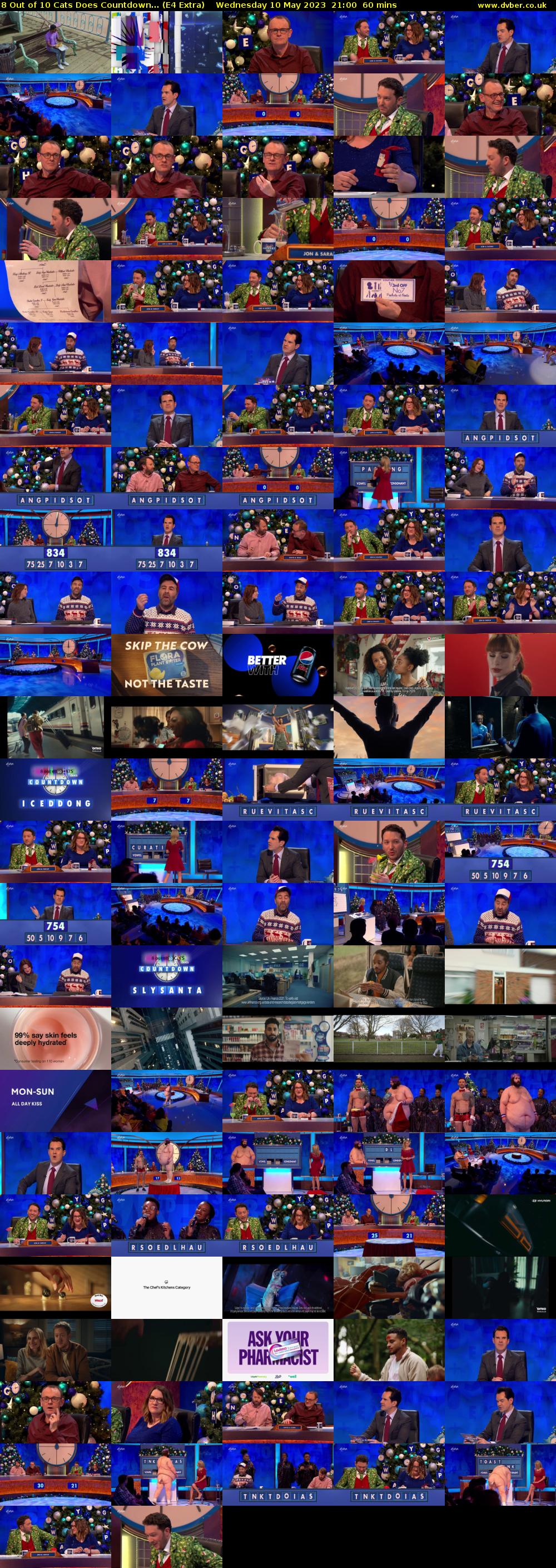 8 Out of 10 Cats Does Countdown... (E4 Extra) Wednesday 10 May 2023 21:00 - 22:00