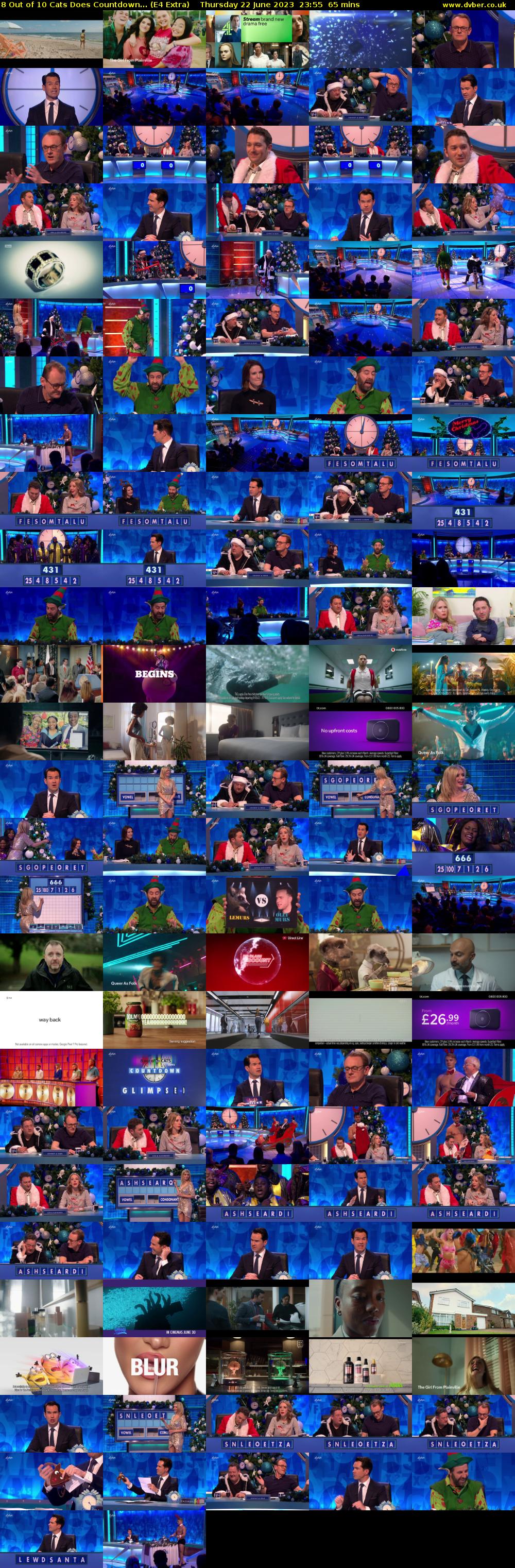 8 Out of 10 Cats Does Countdown... (E4 Extra) Thursday 22 June 2023 23:55 - 01:00