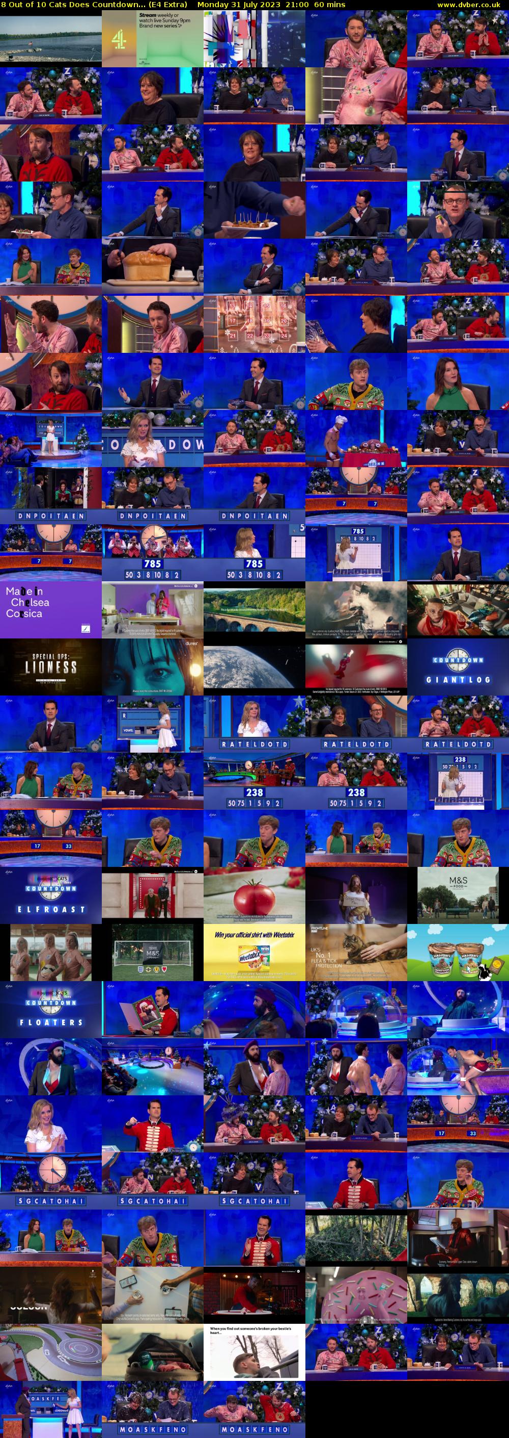 8 Out of 10 Cats Does Countdown... (E4 Extra) Monday 31 July 2023 21:00 - 22:00