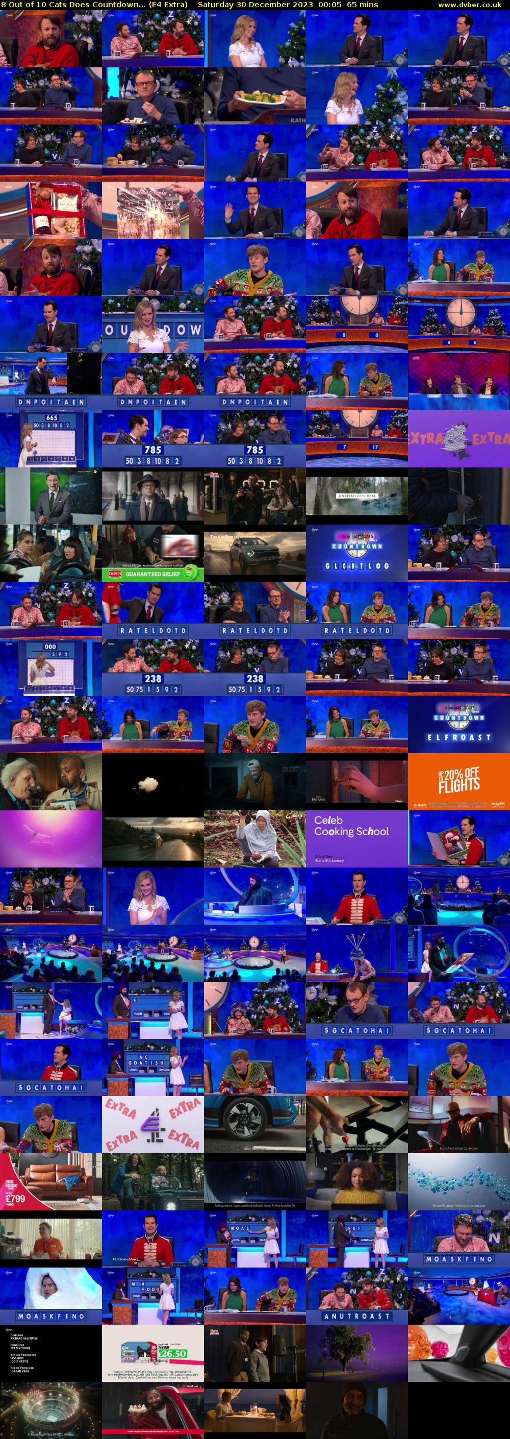 8 Out of 10 Cats Does Countdown... (E4 Extra) Saturday 30 December 2023 00:05 - 01:10