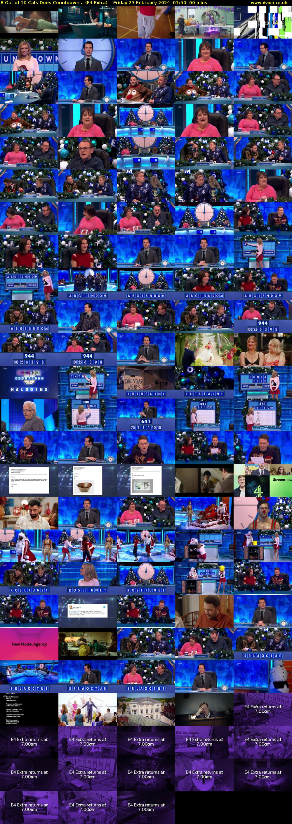 8 Out of 10 Cats Does Countdown... (E4 Extra) Friday 23 February 2024 01:50 - 02:50