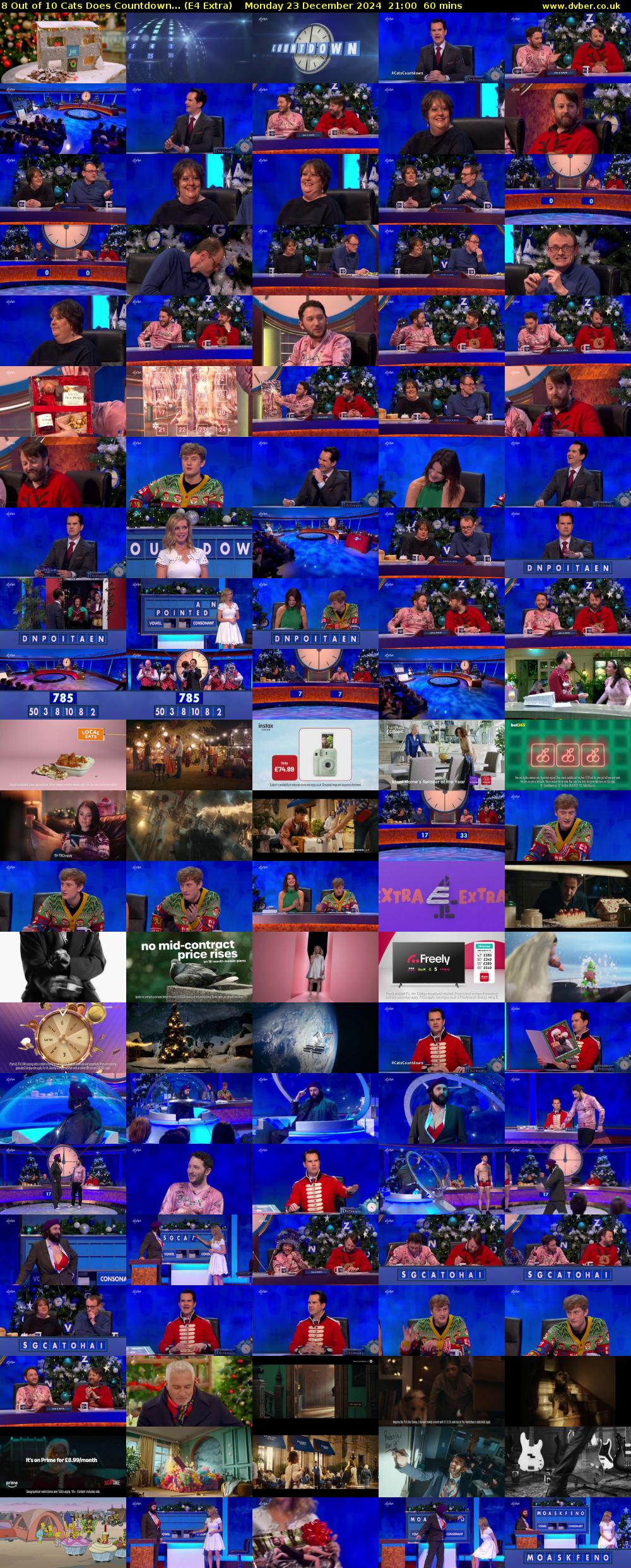 8 Out of 10 Cats Does Countdown... (E4 Extra) Monday 23 December 2024 21:00 - 22:00