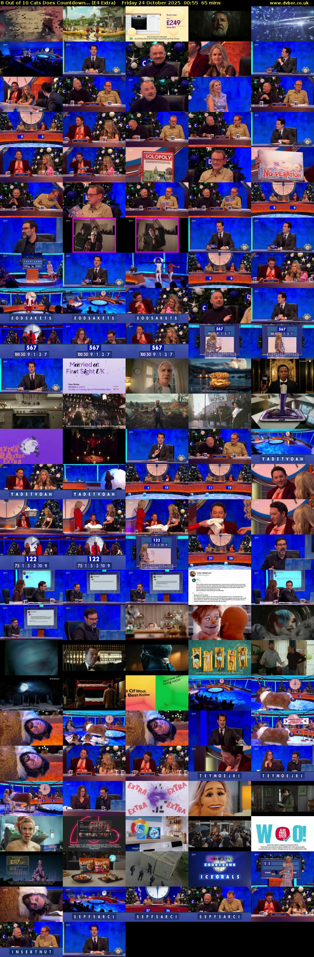 8 Out of 10 Cats Does Countdown... (E4 Extra) Friday 24 October 2025 00:55 - 02:00