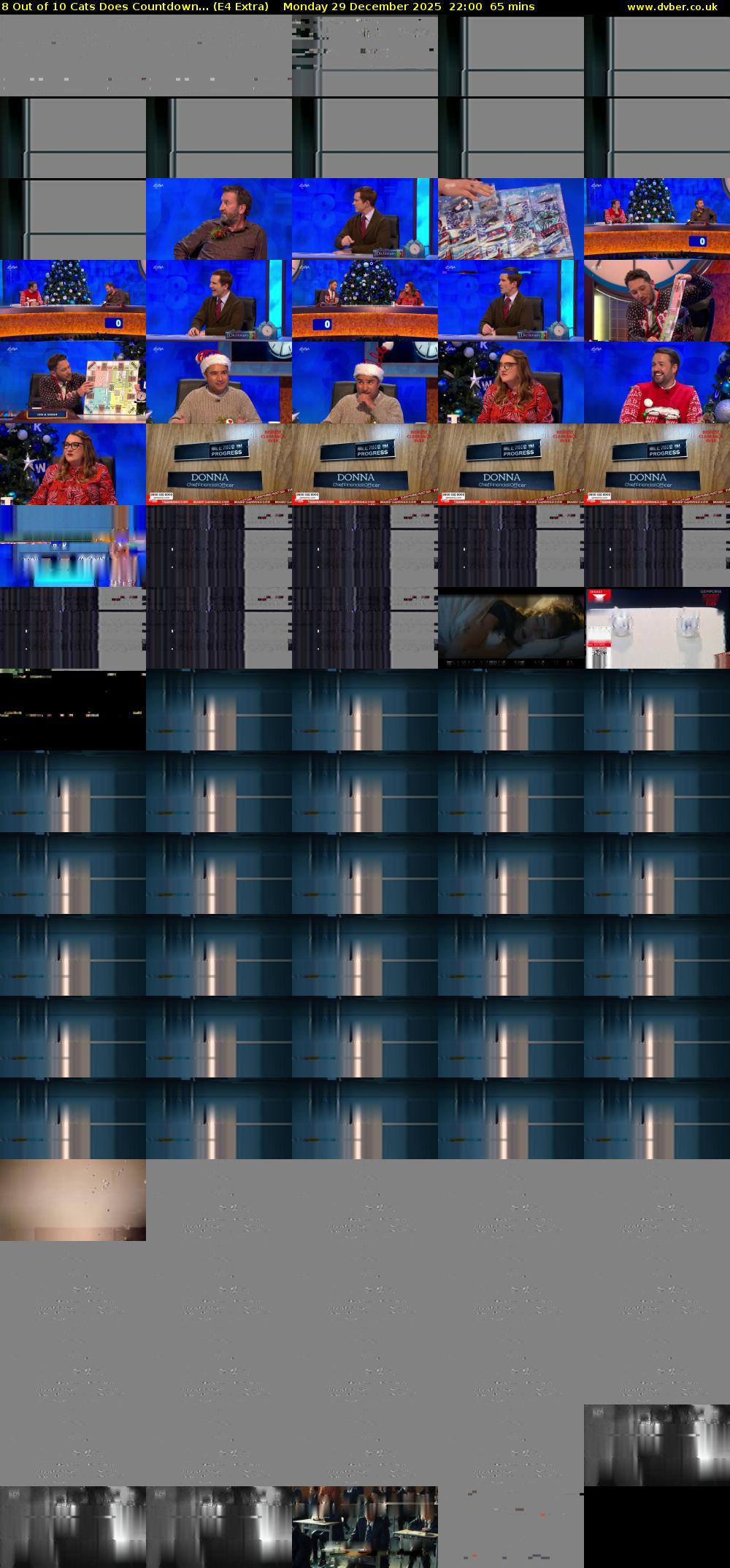 8 Out of 10 Cats Does Countdown... (E4 Extra) Monday 29 December 2025 22:00 - 23:05