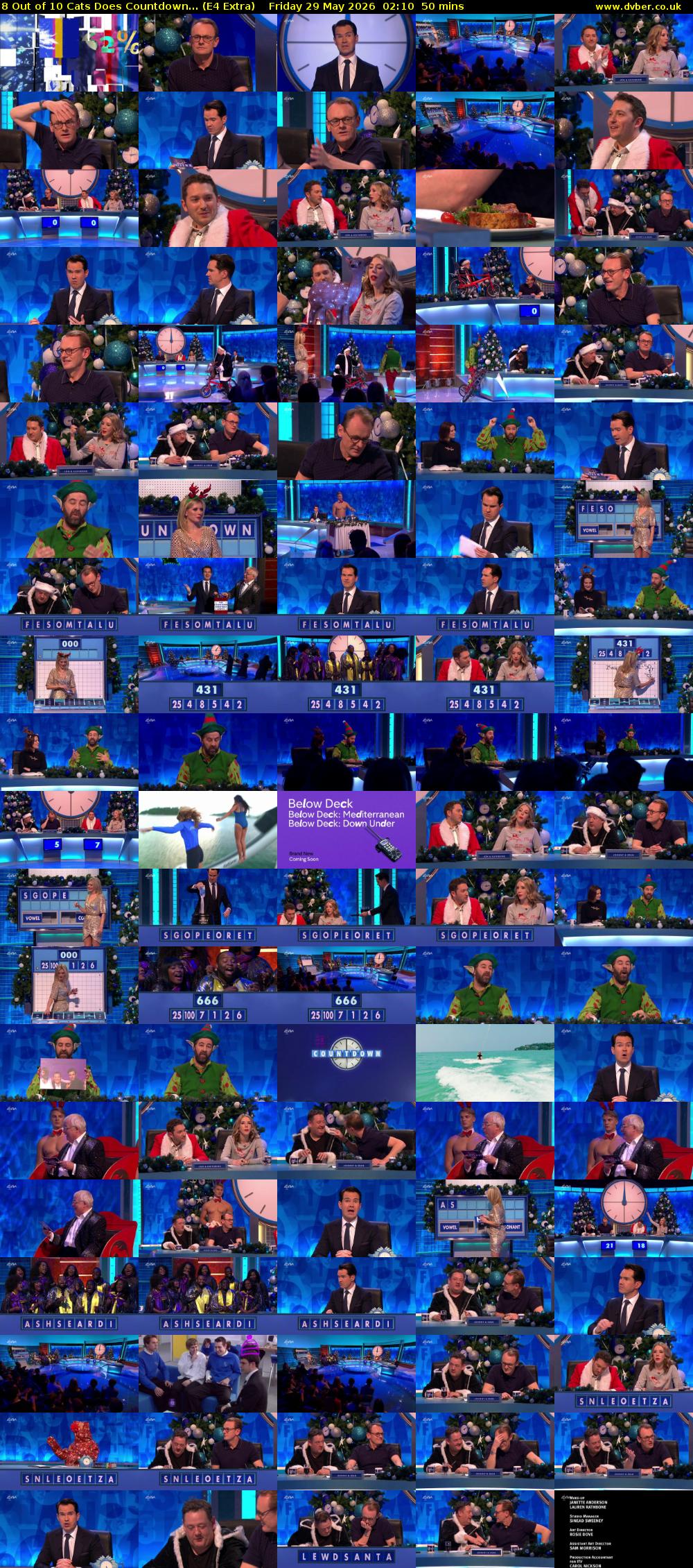 8 Out of 10 Cats Does Countdown... (E4 Extra) Friday 29 May 2026 02:10 - 03:00