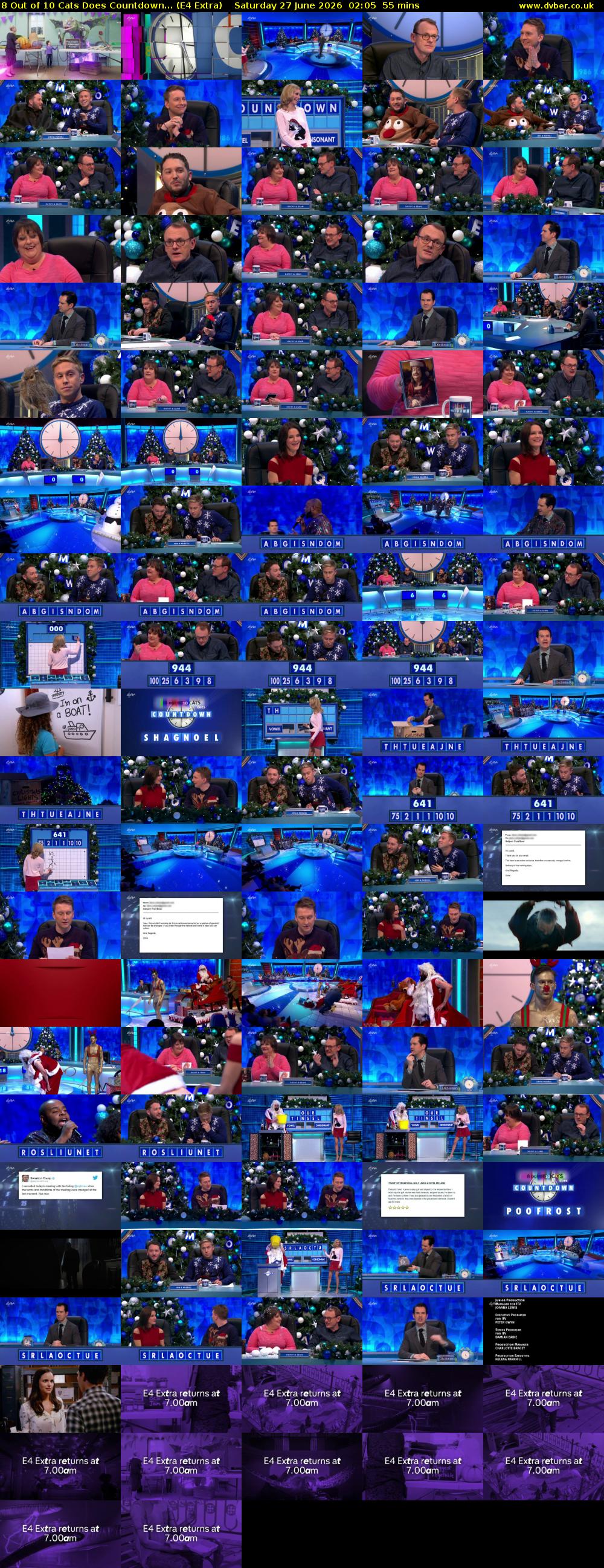 8 Out of 10 Cats Does Countdown... (E4 Extra) Saturday 27 June 2026 02:05 - 03:00