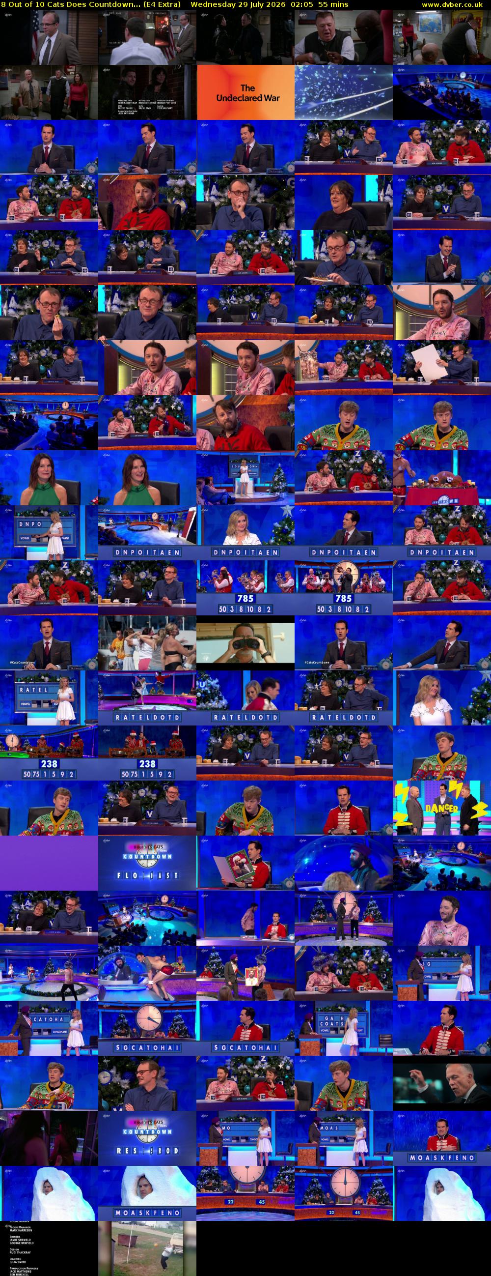 8 Out of 10 Cats Does Countdown... (E4 Extra) Wednesday 29 July 2026 02:05 - 03:00