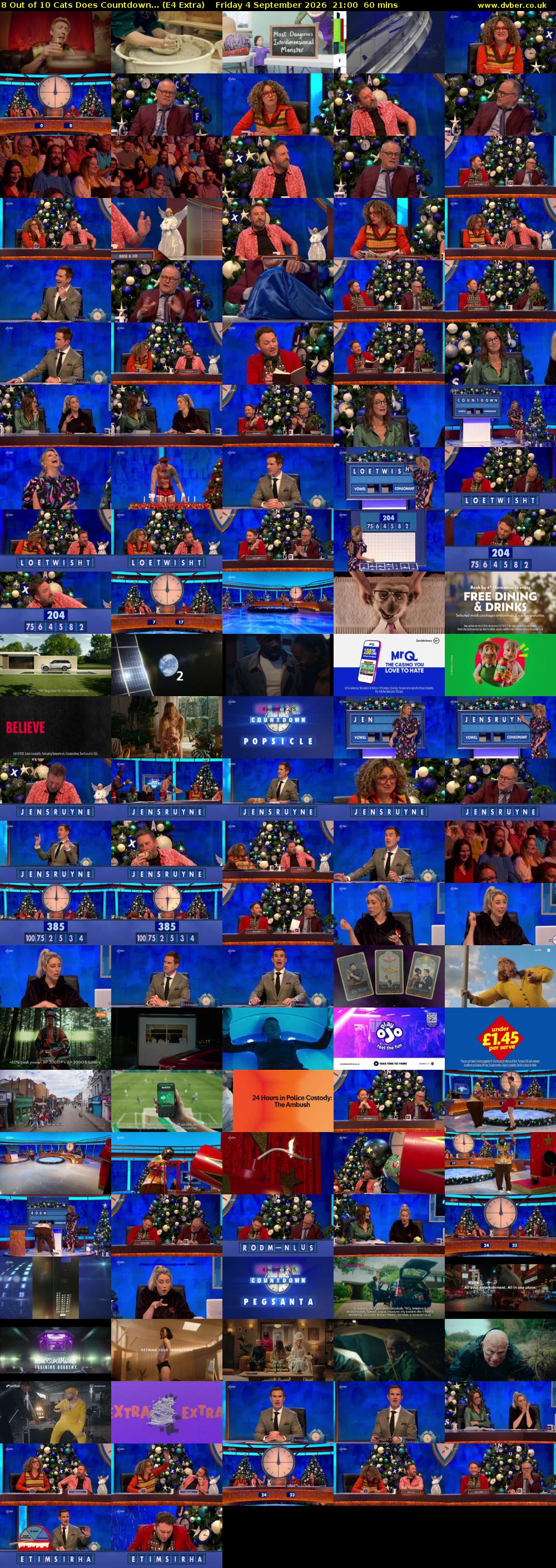 8 Out of 10 Cats Does Countdown... (E4 Extra) Friday 4 September 2026 21:00 - 22:00