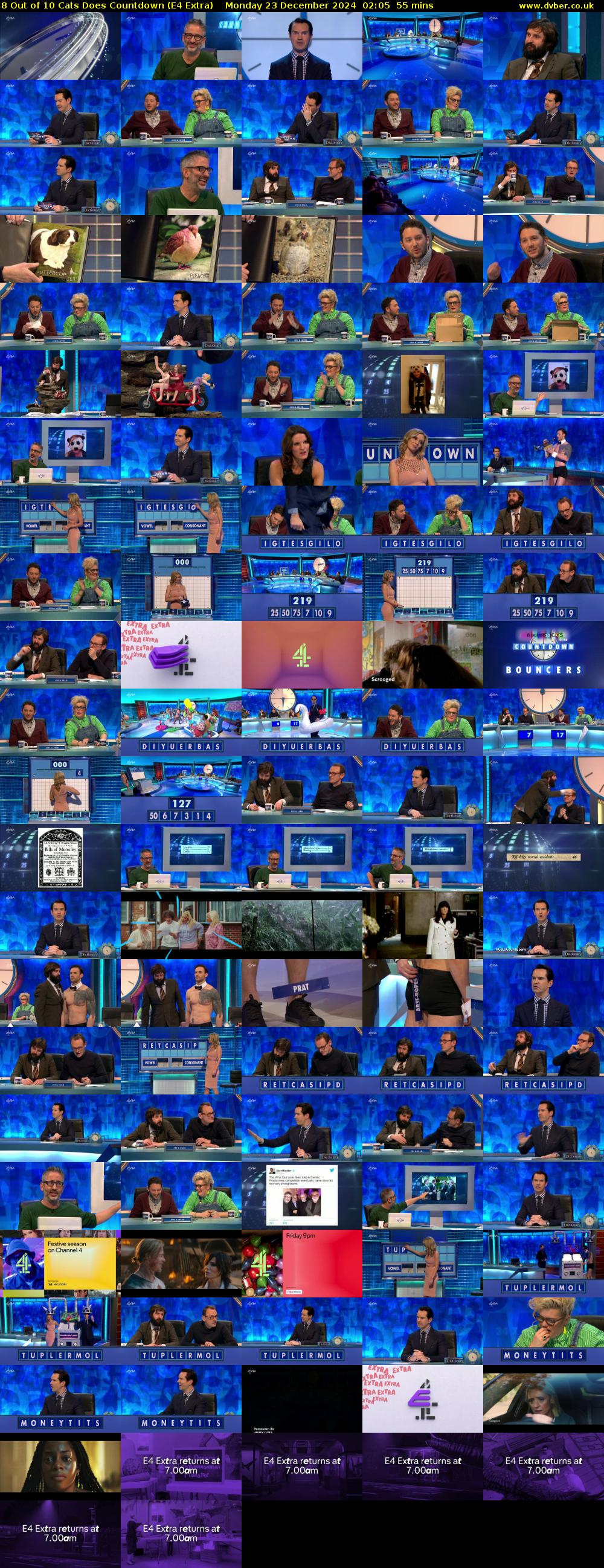 8 Out of 10 Cats Does Countdown (E4 Extra) Monday 23 December 2024 02:05 - 03:00