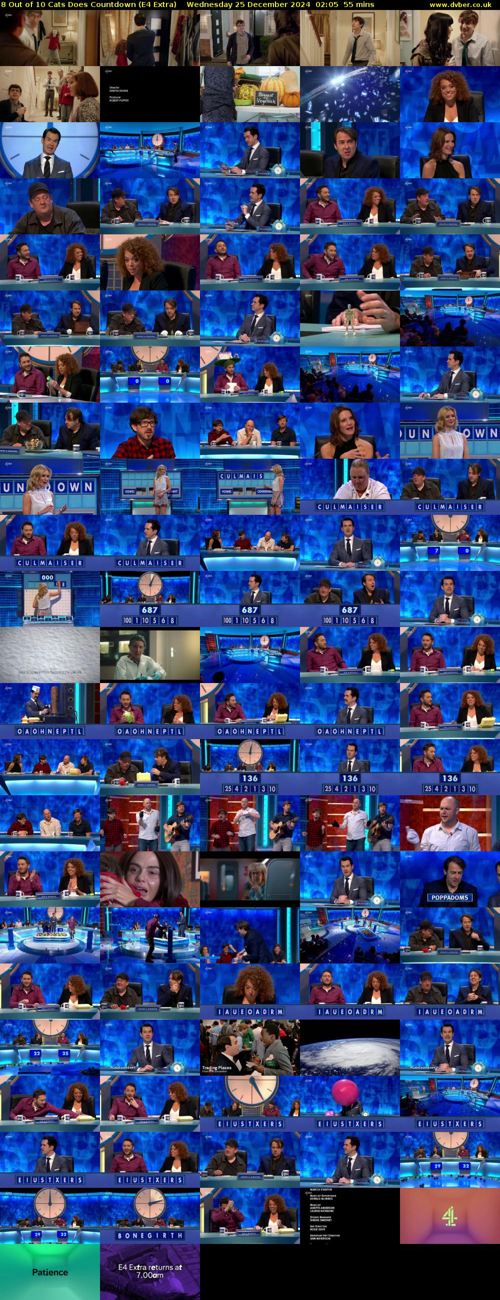 8 Out of 10 Cats Does Countdown (E4 Extra) Wednesday 25 December 2024 02:05 - 03:00
