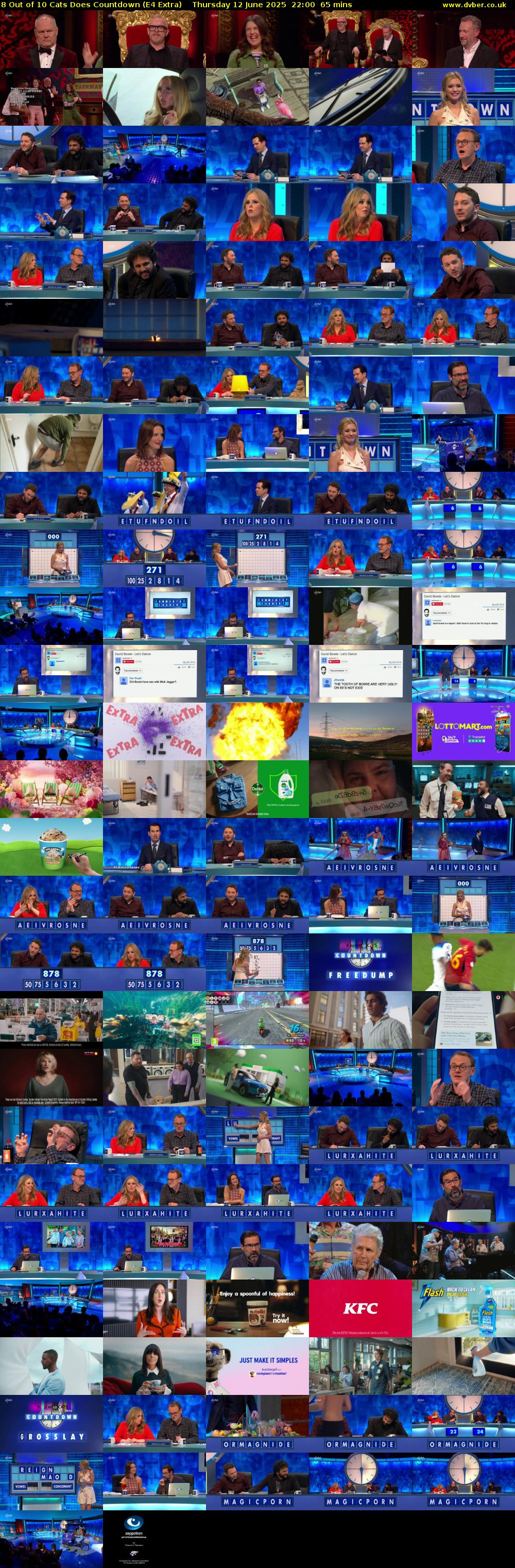 8 Out of 10 Cats Does Countdown (E4 Extra) Thursday 12 June 2025 22:00 - 23:05