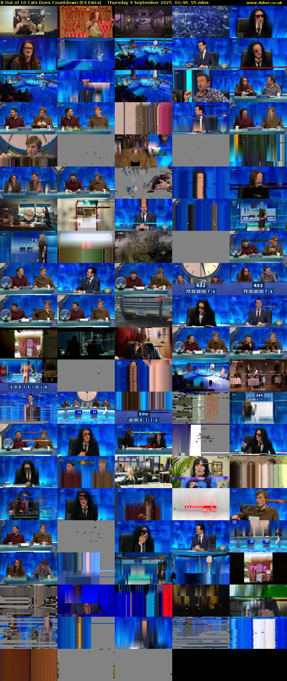 8 Out of 10 Cats Does Countdown (E4 Extra) Thursday 4 September 2025 01:40 - 02:35