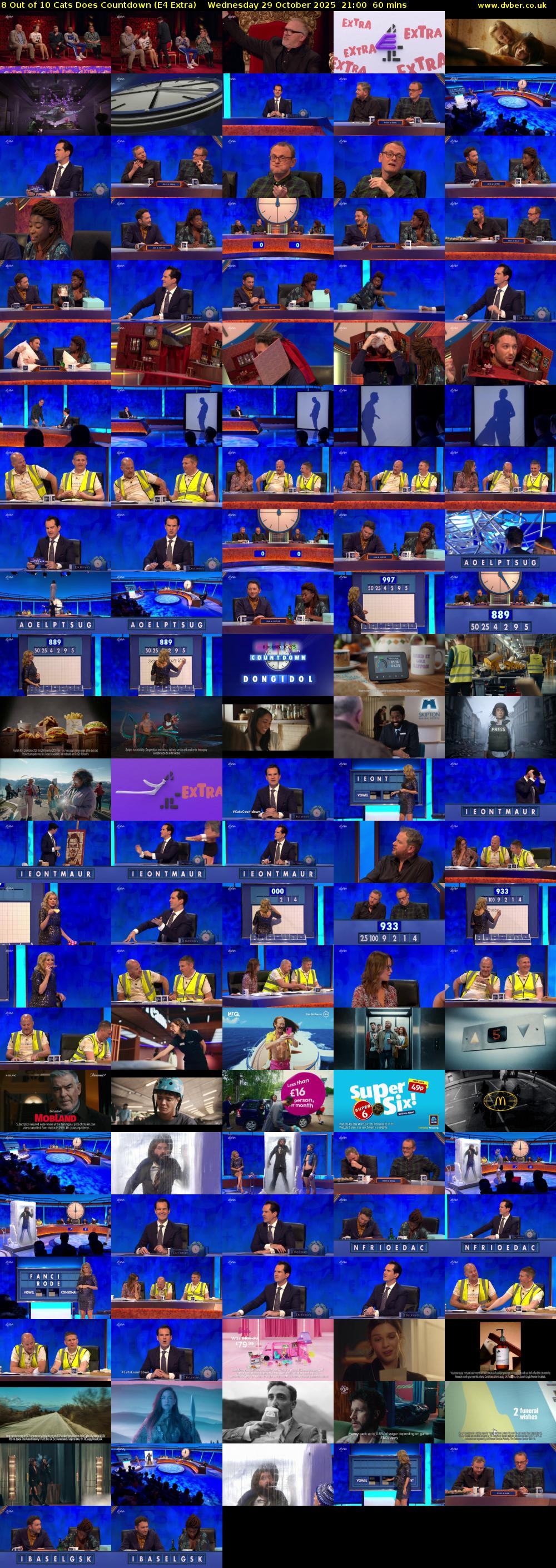 8 Out of 10 Cats Does Countdown (E4 Extra) Wednesday 29 October 2025 21:00 - 22:00