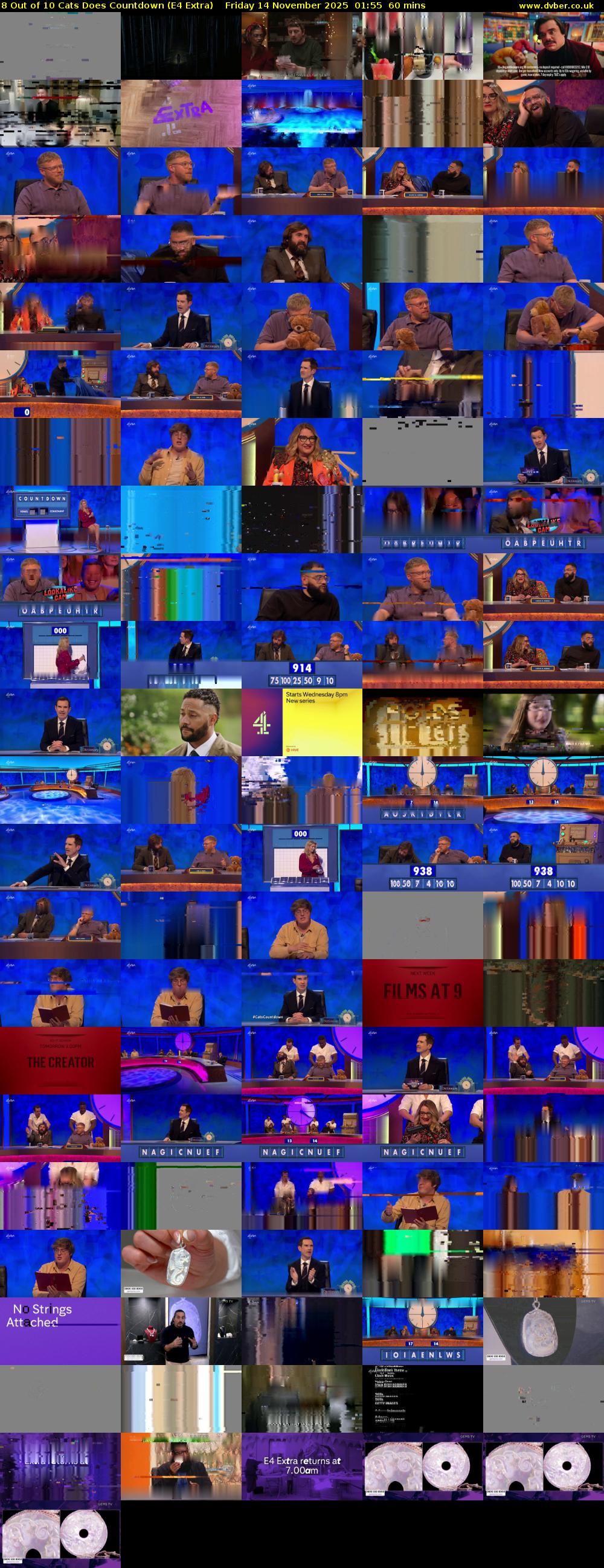 8 Out of 10 Cats Does Countdown (E4 Extra) Friday 14 November 2025 01:55 - 02:55