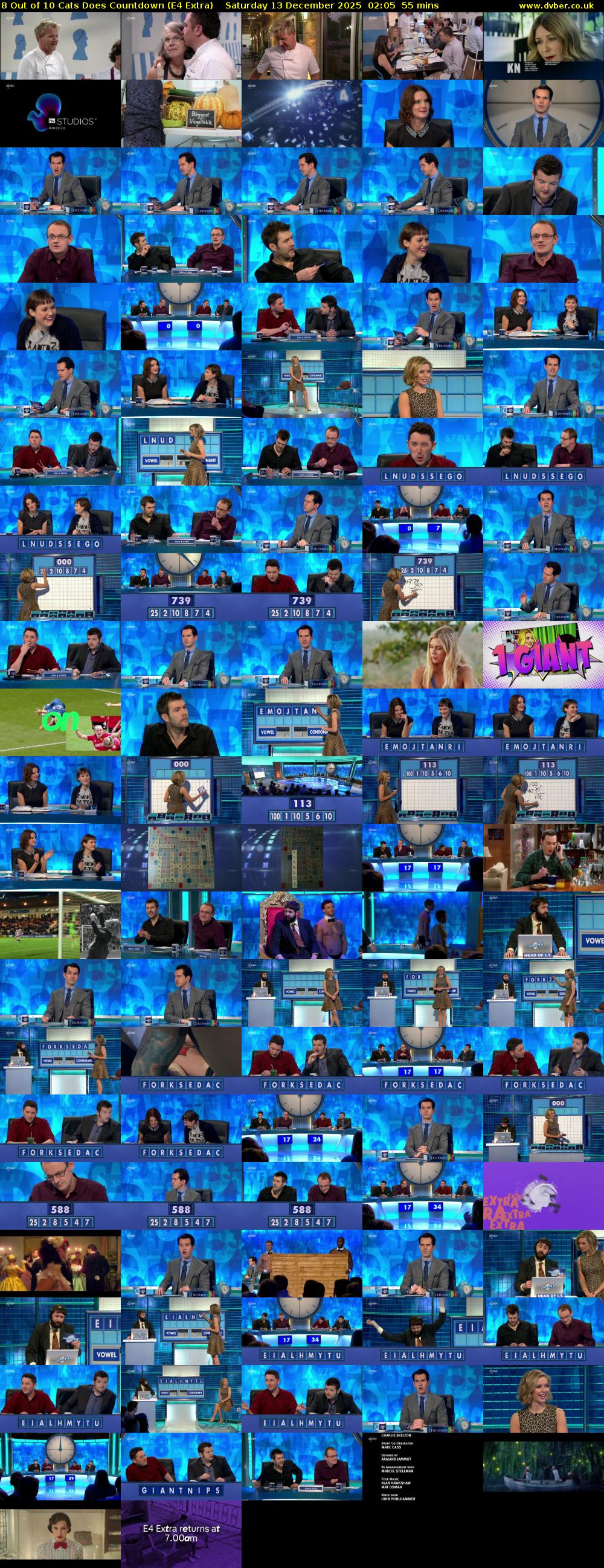 8 Out of 10 Cats Does Countdown (E4 Extra) Saturday 13 December 2025 02:05 - 03:00