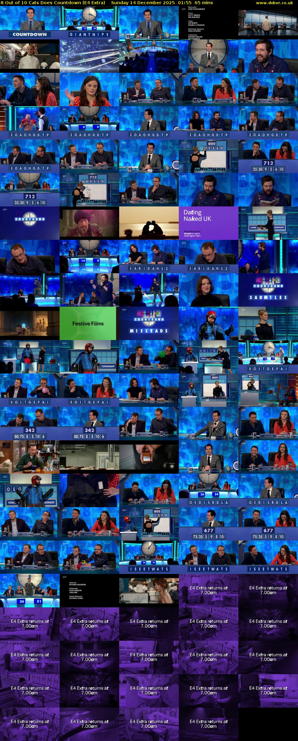 8 Out of 10 Cats Does Countdown (E4 Extra) Sunday 14 December 2025 01:55 - 03:00