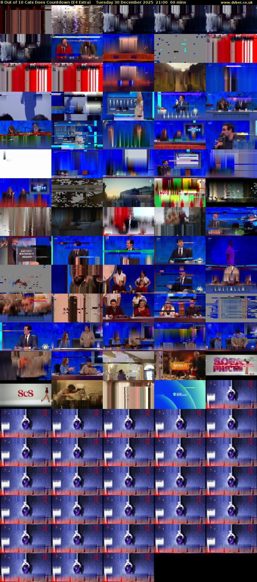 8 Out of 10 Cats Does Countdown (E4 Extra) Tuesday 30 December 2025 21:00 - 22:00
