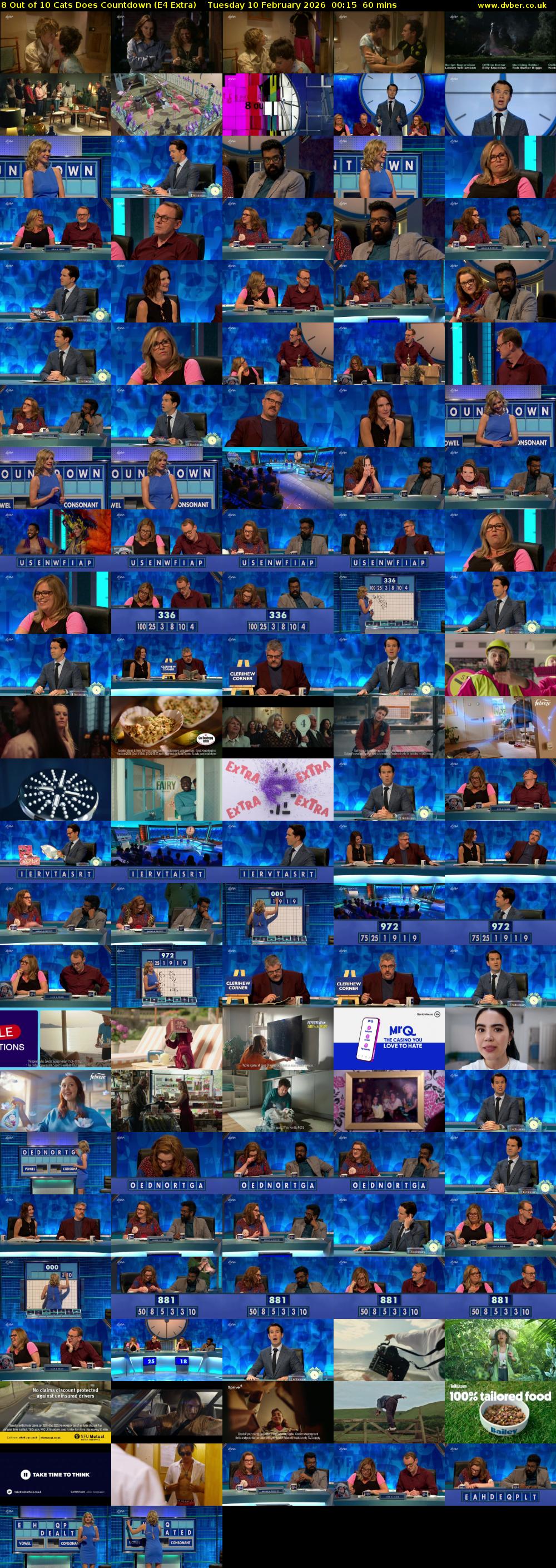 8 Out of 10 Cats Does Countdown (E4 Extra) Tuesday 10 February 2026 00:15 - 01:15