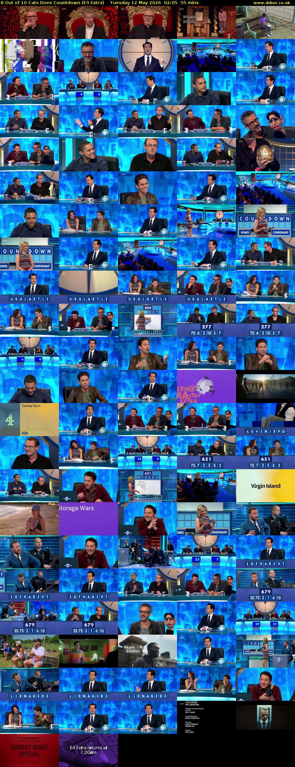 8 Out of 10 Cats Does Countdown (E4 Extra) Tuesday 12 May 2026 02:05 - 03:00