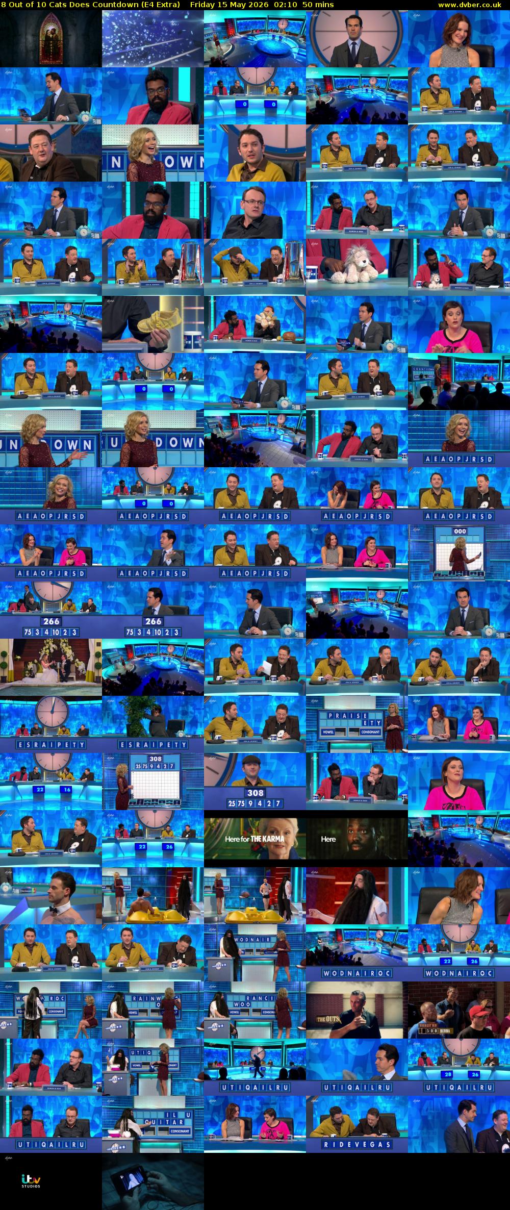 8 Out of 10 Cats Does Countdown (E4 Extra) Friday 15 May 2026 02:10 - 03:00