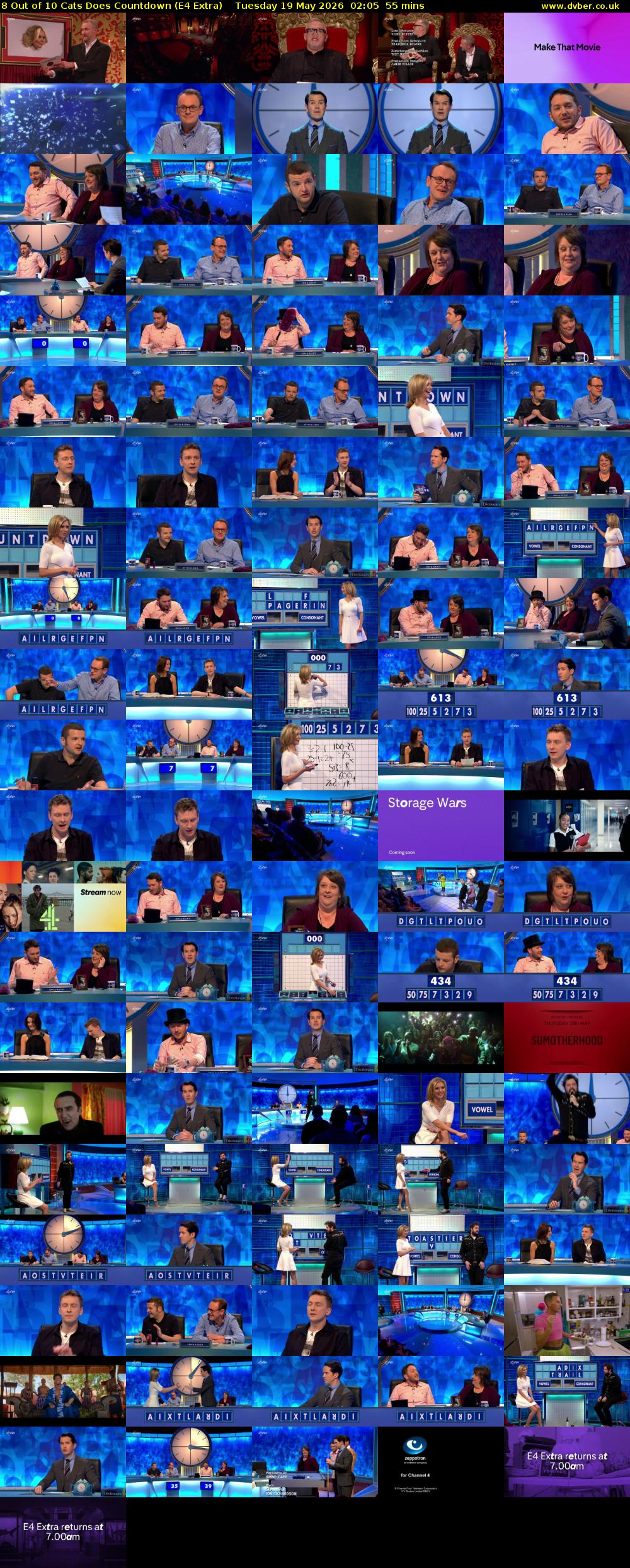 8 Out of 10 Cats Does Countdown (E4 Extra) Tuesday 19 May 2026 02:05 - 03:00