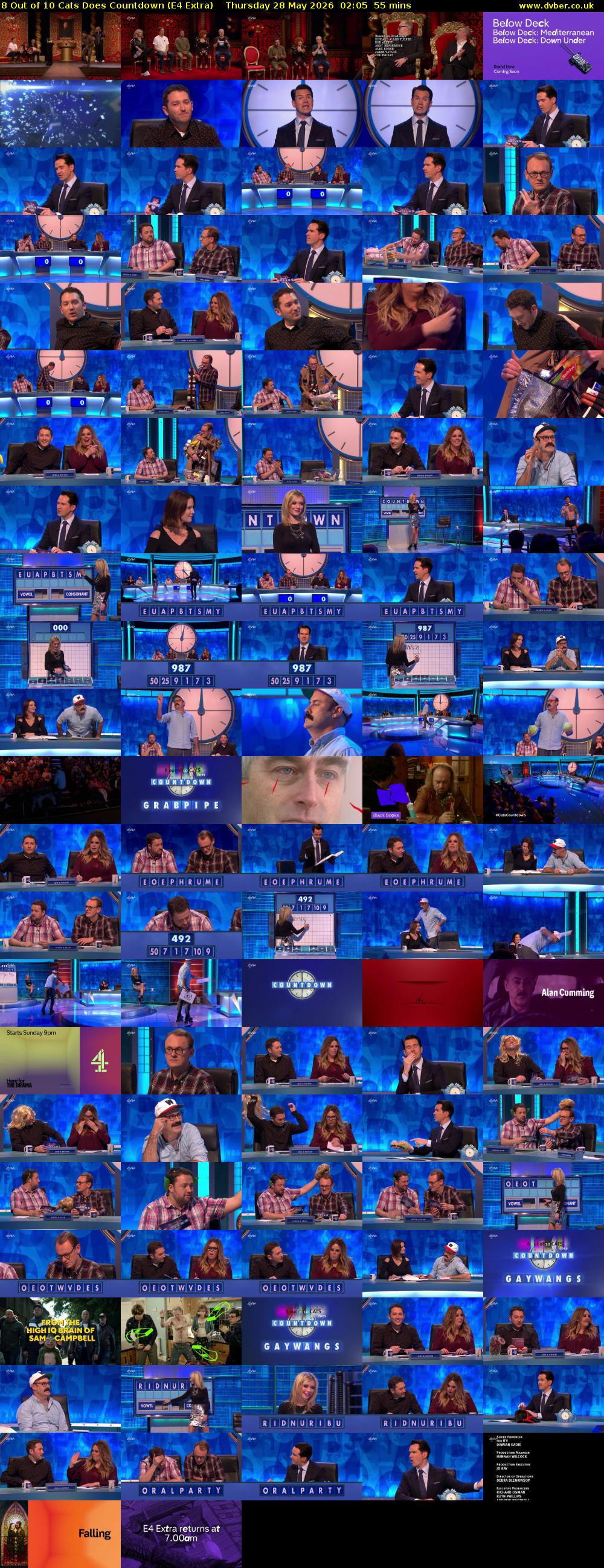 8 Out of 10 Cats Does Countdown (E4 Extra) Thursday 28 May 2026 02:05 - 03:00