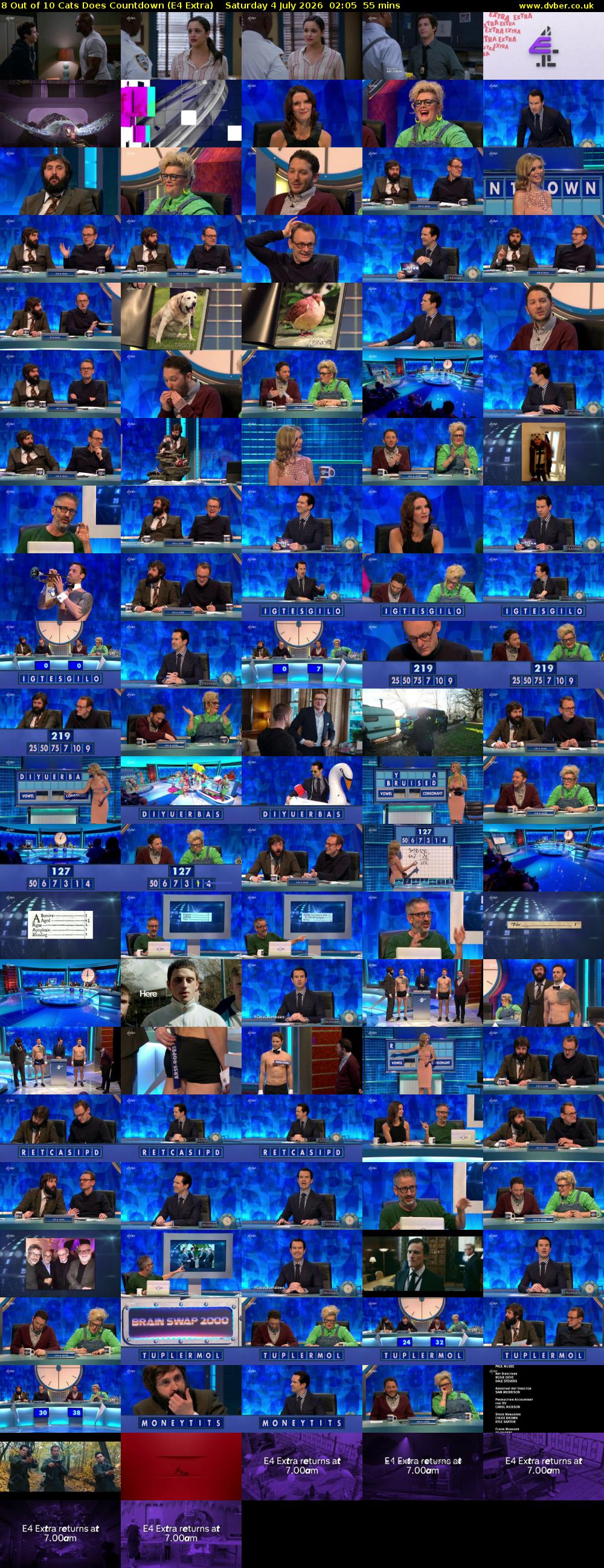 8 Out of 10 Cats Does Countdown (E4 Extra) Saturday 4 July 2026 02:05 - 03:00