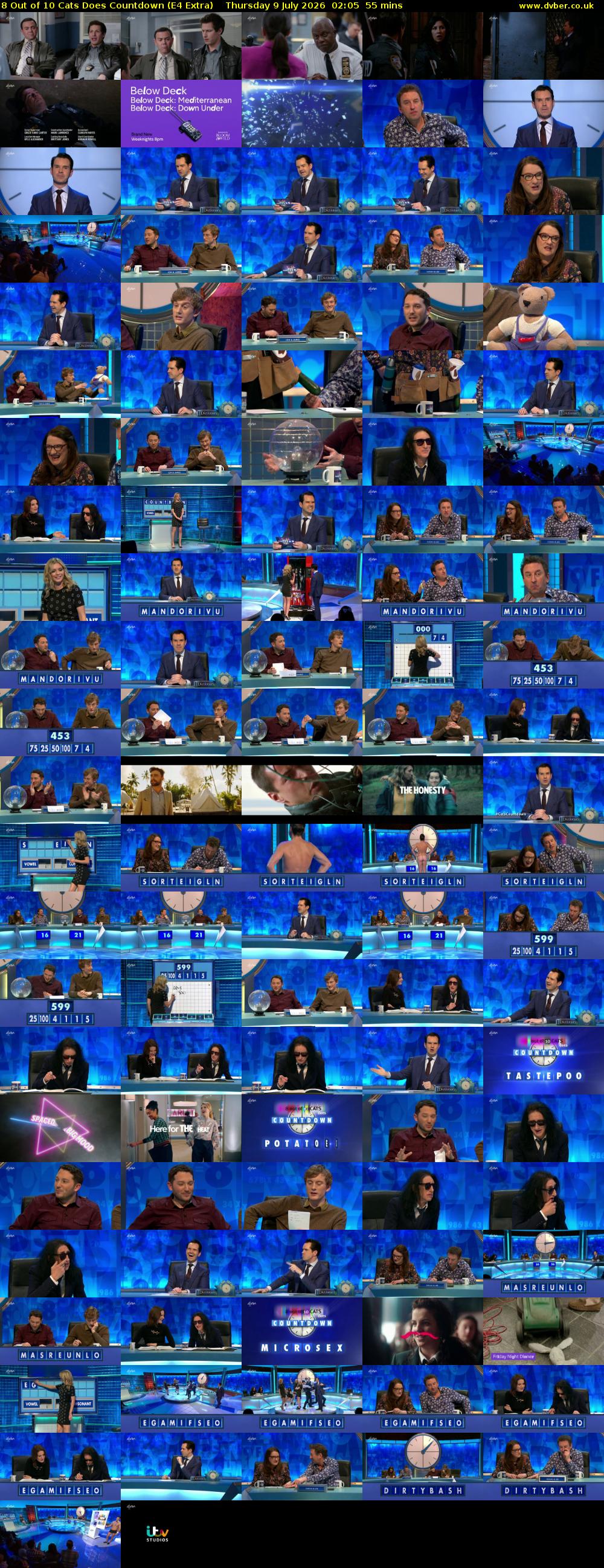8 Out of 10 Cats Does Countdown (E4 Extra) Thursday 9 July 2026 02:05 - 03:00