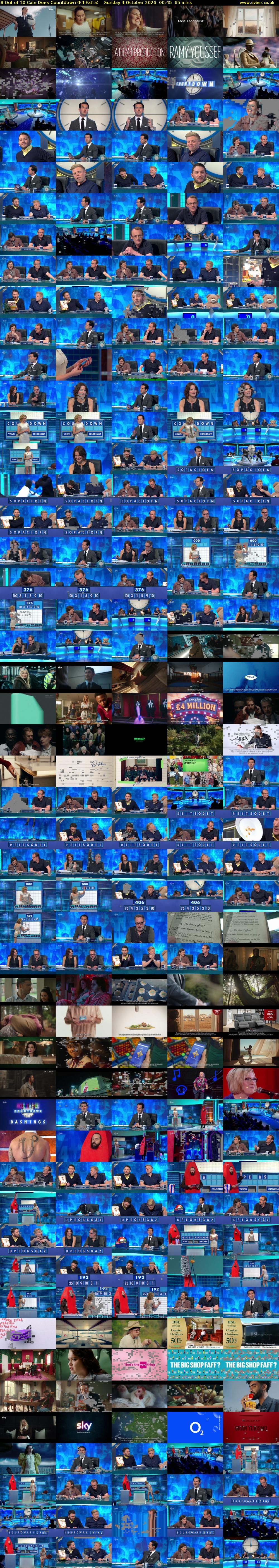 8 Out of 10 Cats Does Countdown (E4 Extra) Sunday 4 October 2026 00:45 - 01:50