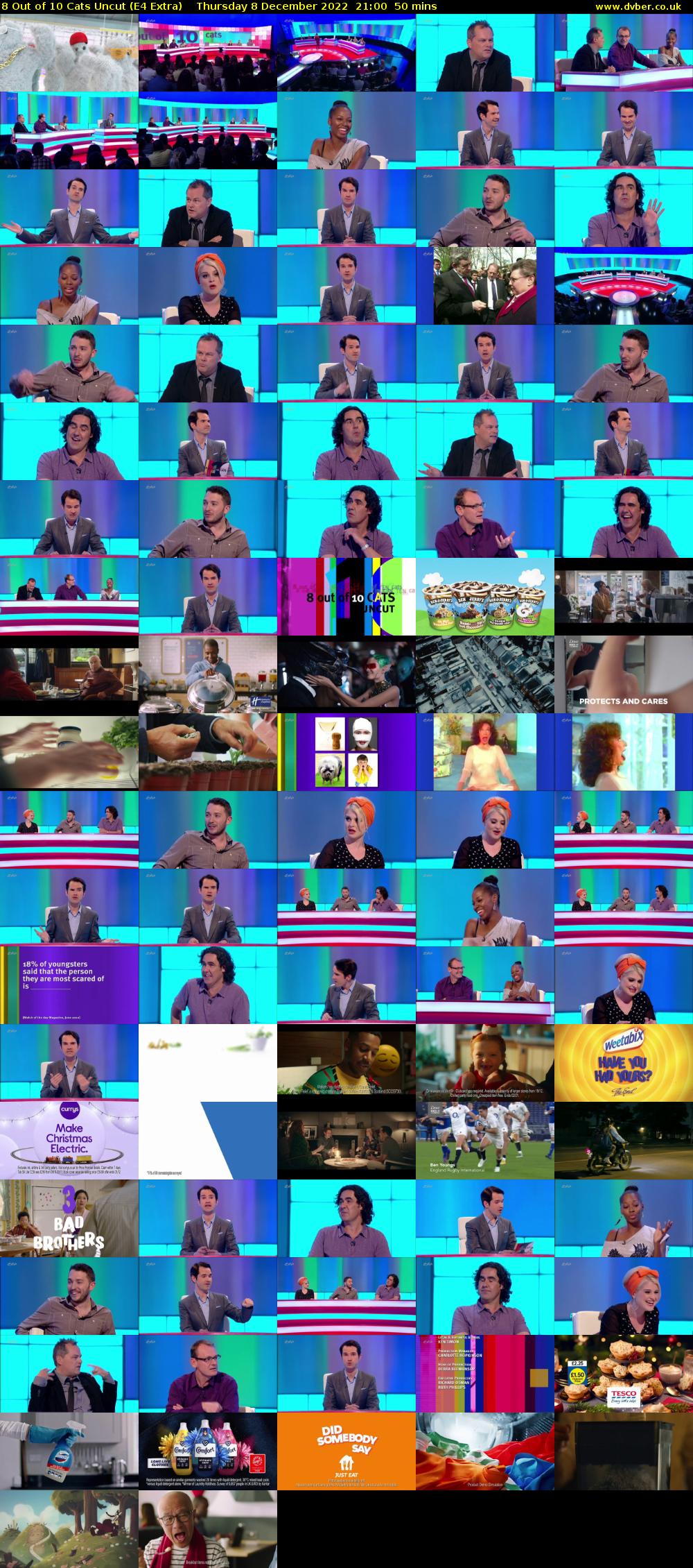 8 Out of 10 Cats Uncut (E4 Extra) Thursday 8 December 2022 21:00 - 21:50