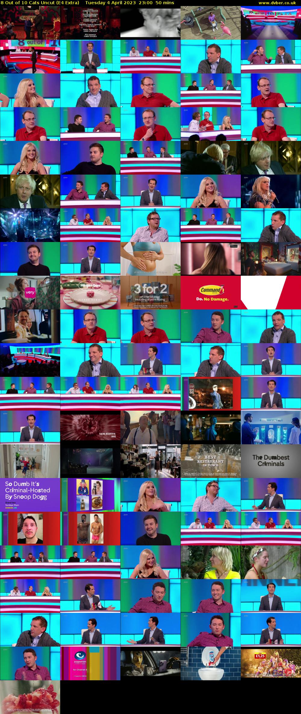 8 Out of 10 Cats Uncut (E4 Extra) Tuesday 4 April 2023 23:00 - 23:50