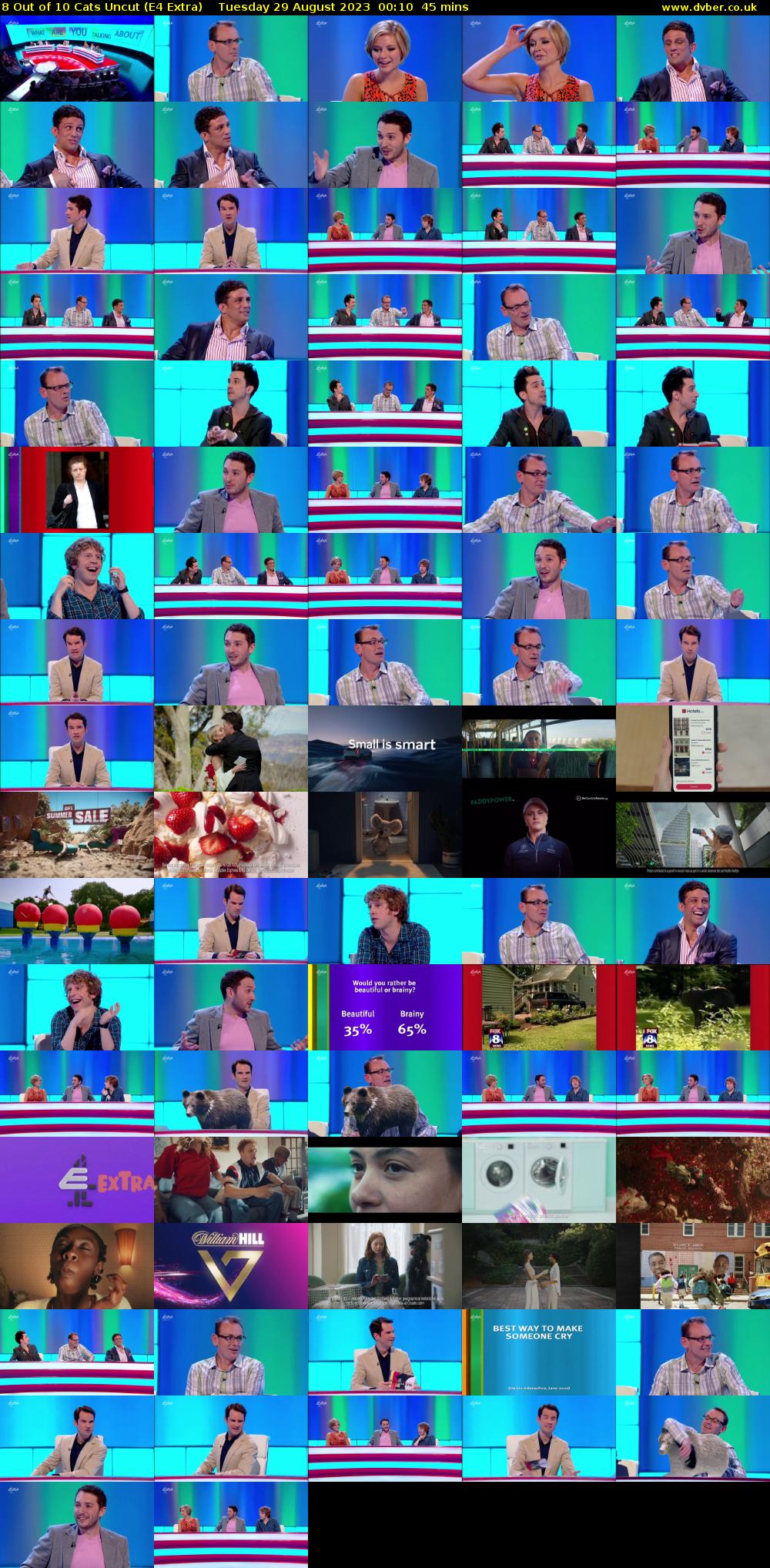8 Out of 10 Cats Uncut (E4 Extra) Tuesday 29 August 2023 00:10 - 00:55