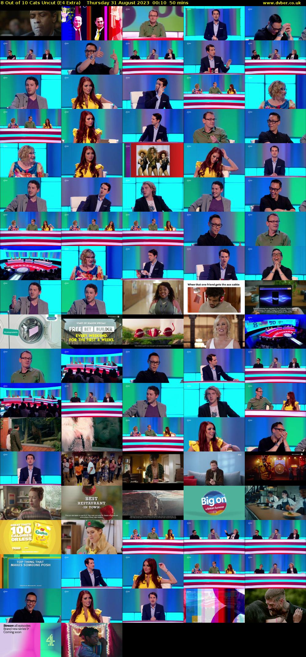 8 Out of 10 Cats Uncut (E4 Extra) Thursday 31 August 2023 00:10 - 01:00