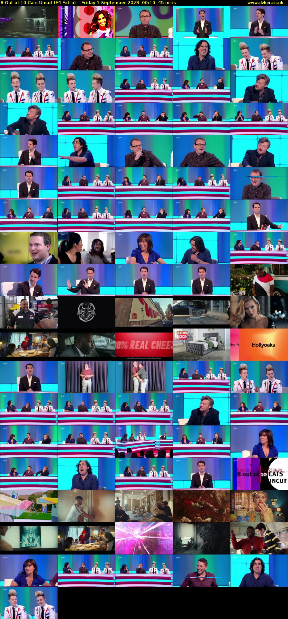 8 Out of 10 Cats Uncut (E4 Extra) Friday 1 September 2023 00:10 - 00:55