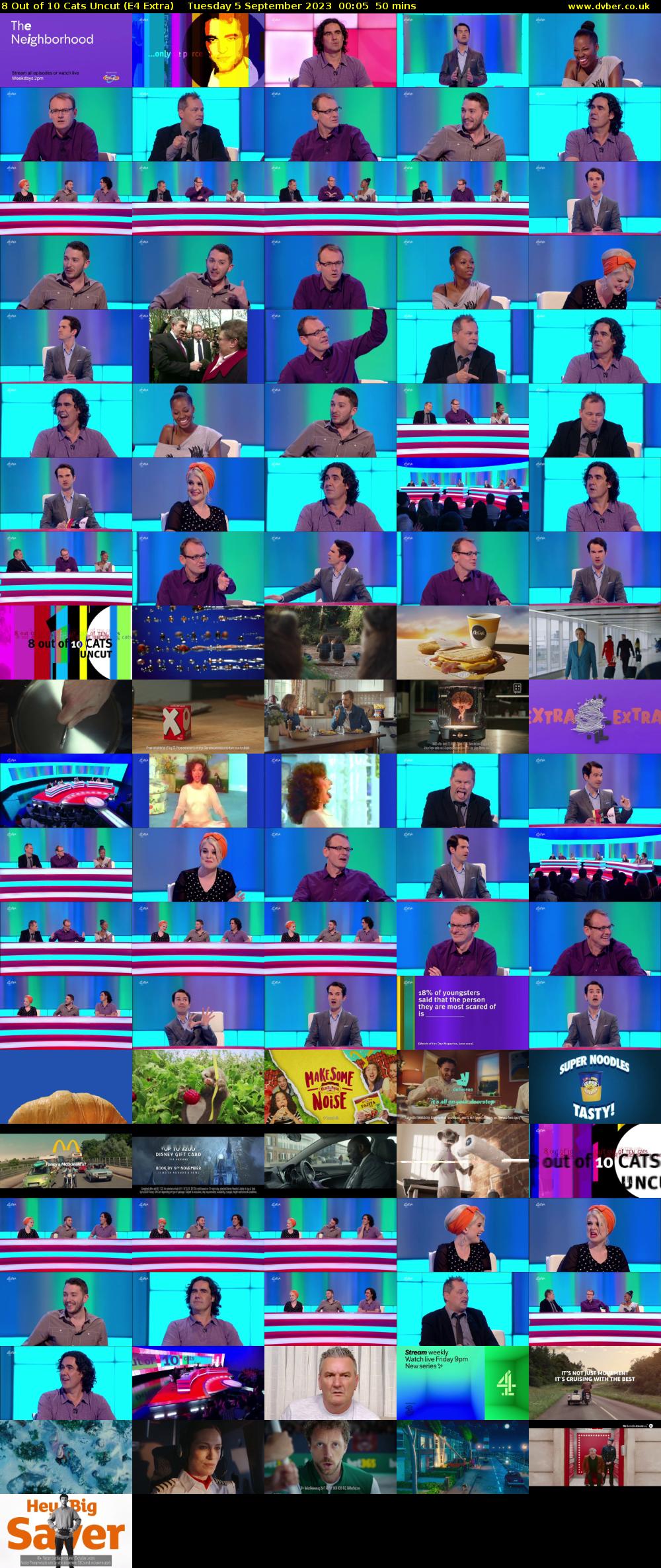 8 Out of 10 Cats Uncut (E4 Extra) Tuesday 5 September 2023 00:05 - 00:55