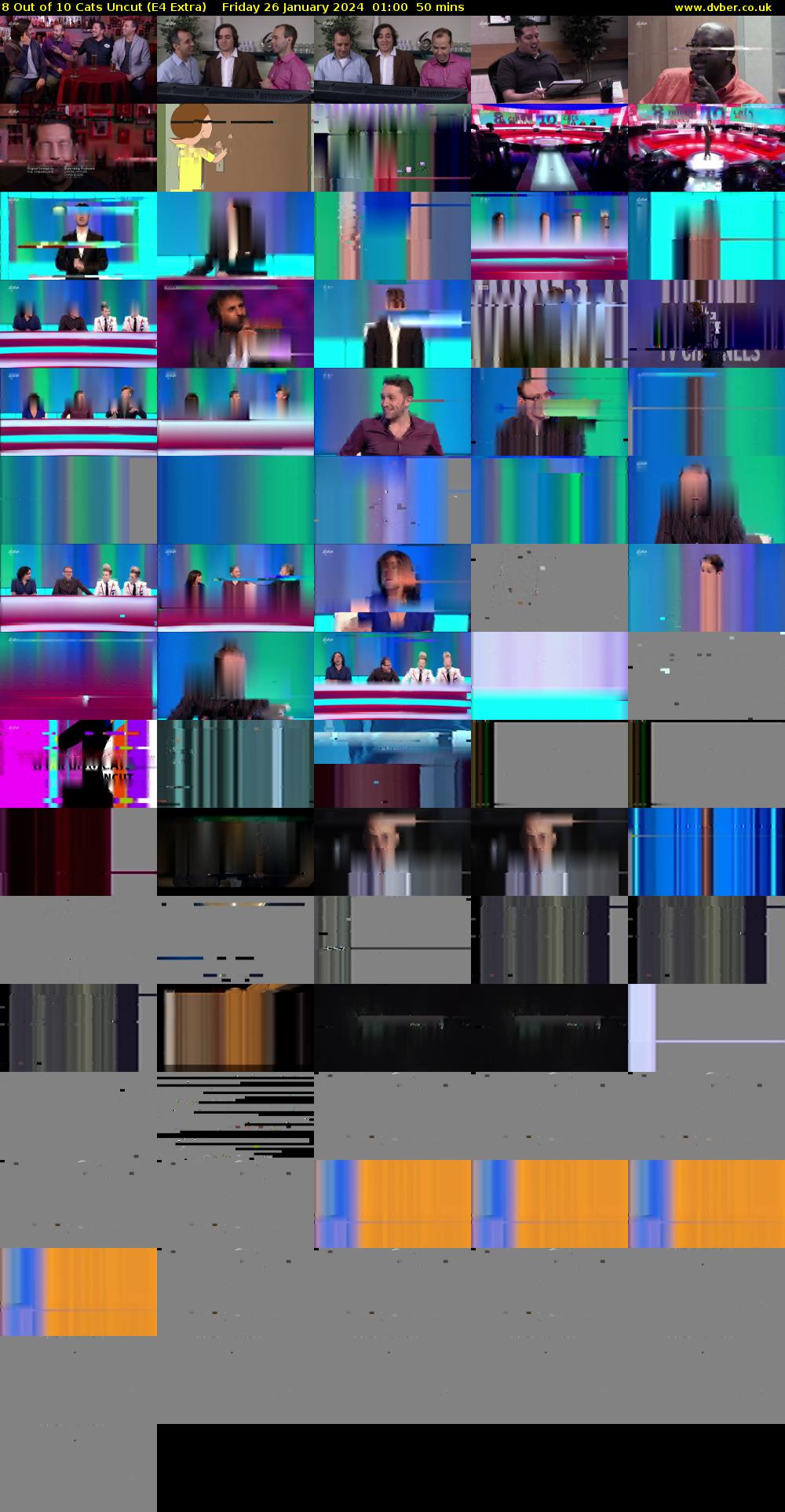 8 Out of 10 Cats Uncut (E4 Extra) Friday 26 January 2024 01:00 - 01:50